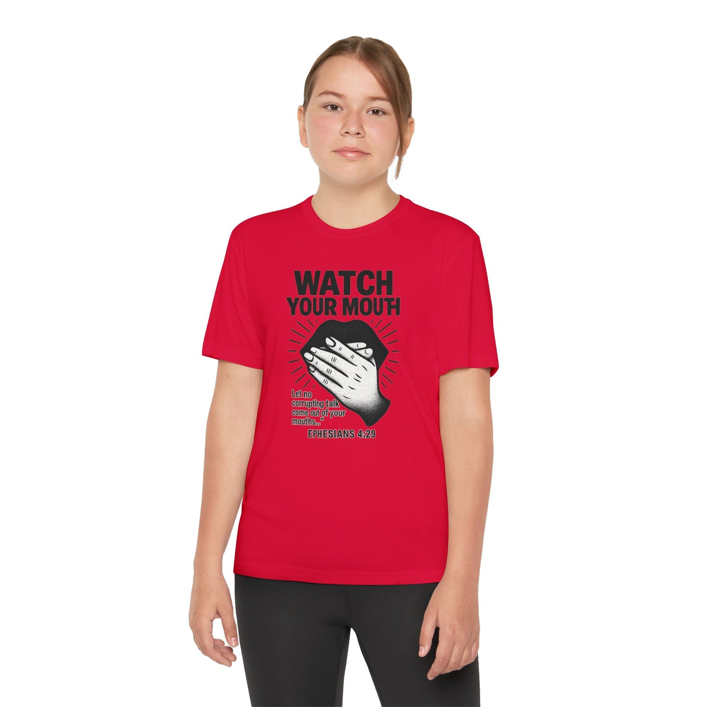 T-Shirt - Christian 'Watch Your Mouth' Ephesians 4:29 Design