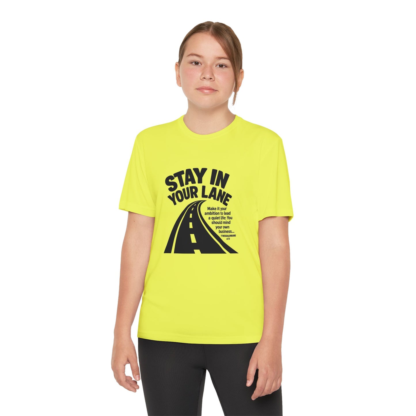 Christian Competitor Tee - Stay in Your Lane - 1 Thessalonians 4:11