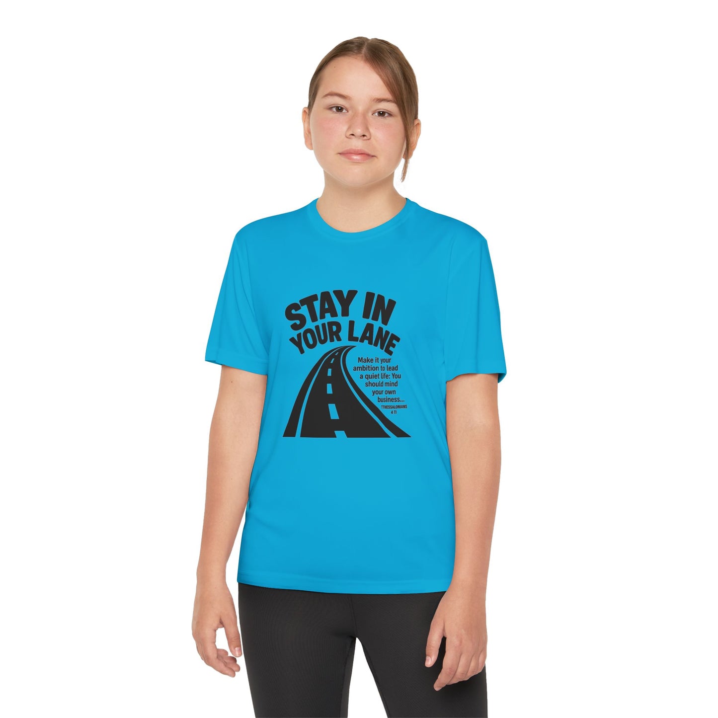 Christian Competitor Tee - Stay in Your Lane - 1 Thessalonians 4:11