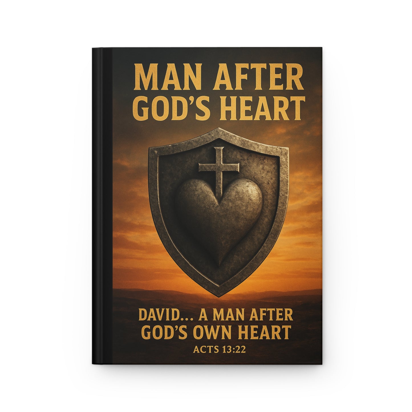 Hardcover Journal Christian Man After God's Heart Design