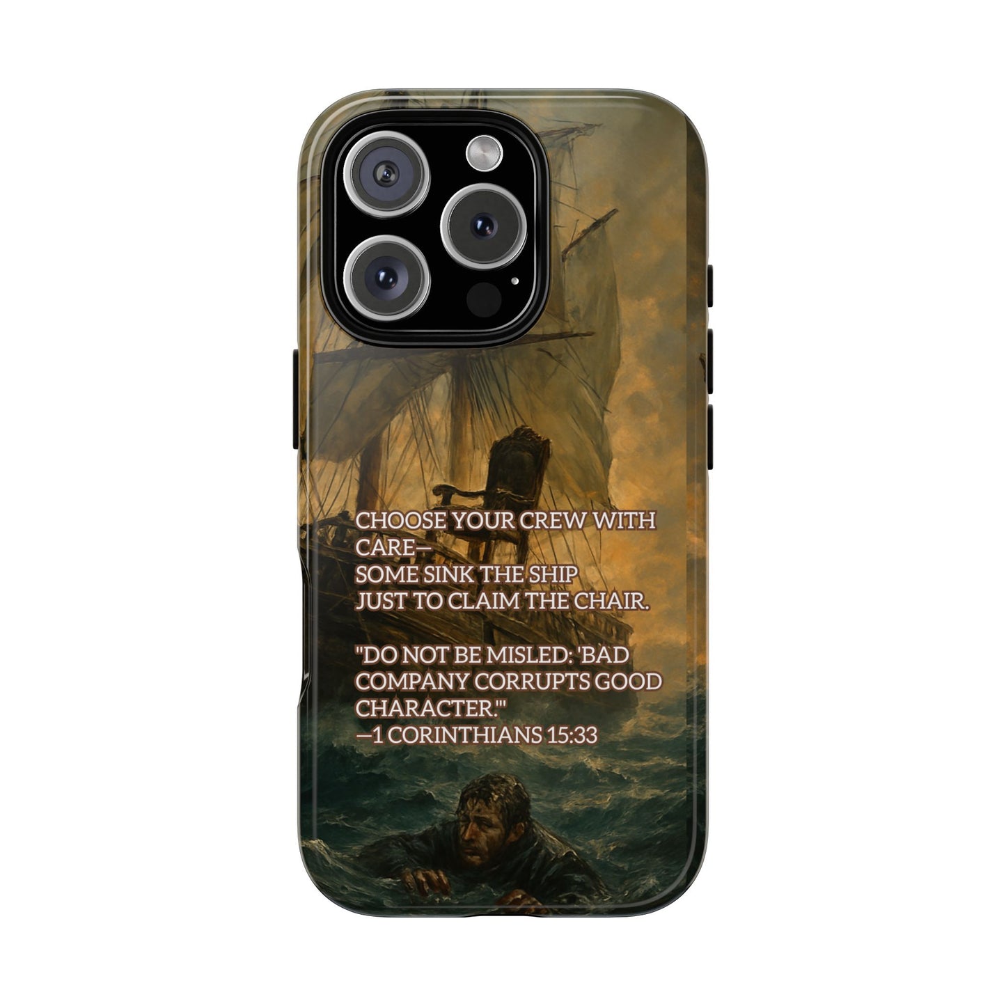 IPHONE Case - Christian Choose Your Crew with Care Design