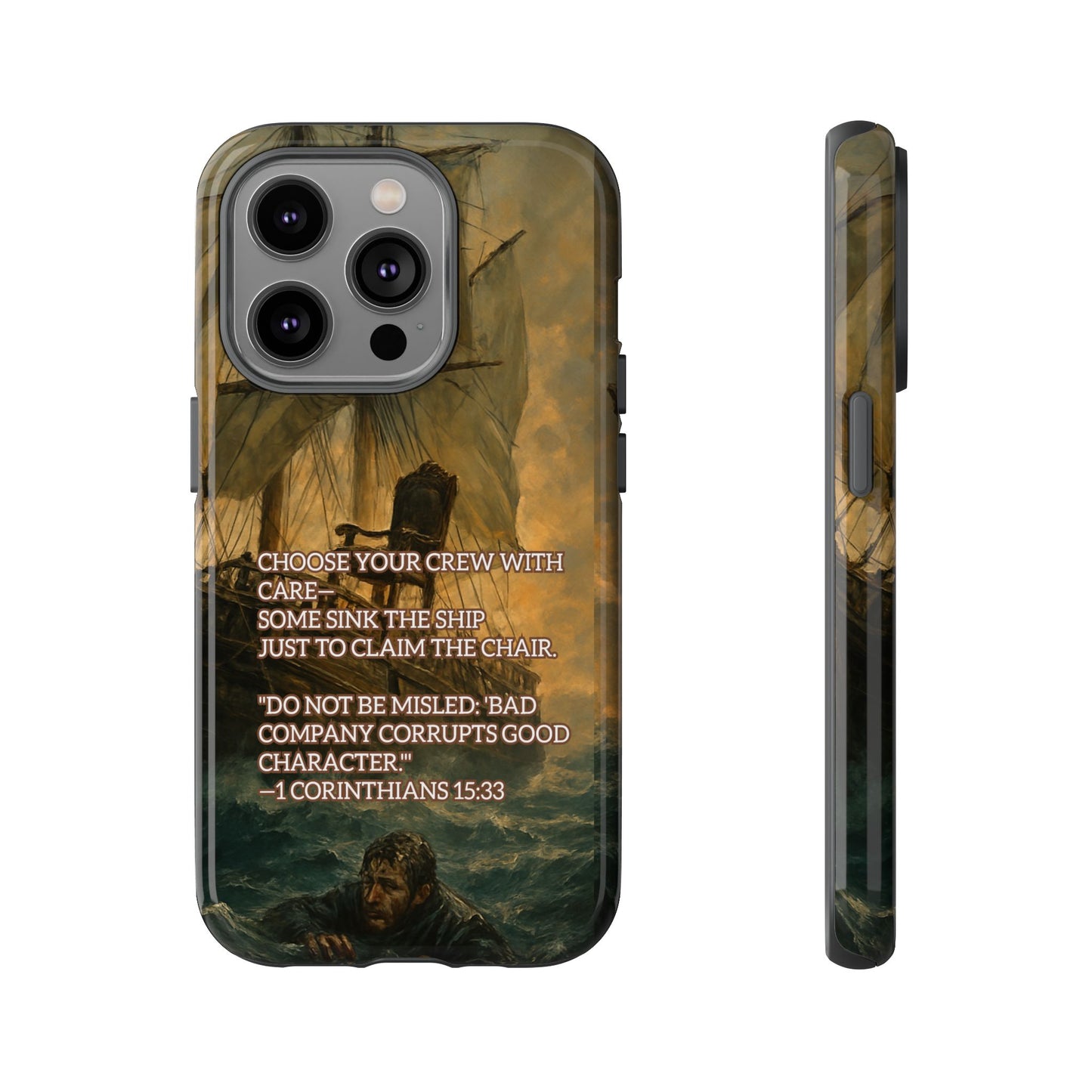 IPHONE Case - Christian Choose Your Crew with Care Design