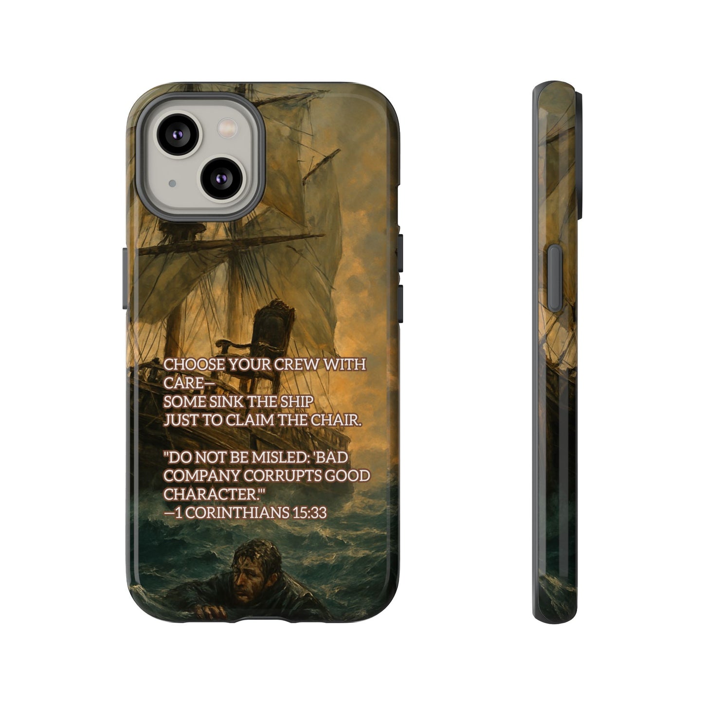 IPHONE Case - Christian Choose Your Crew with Care Design