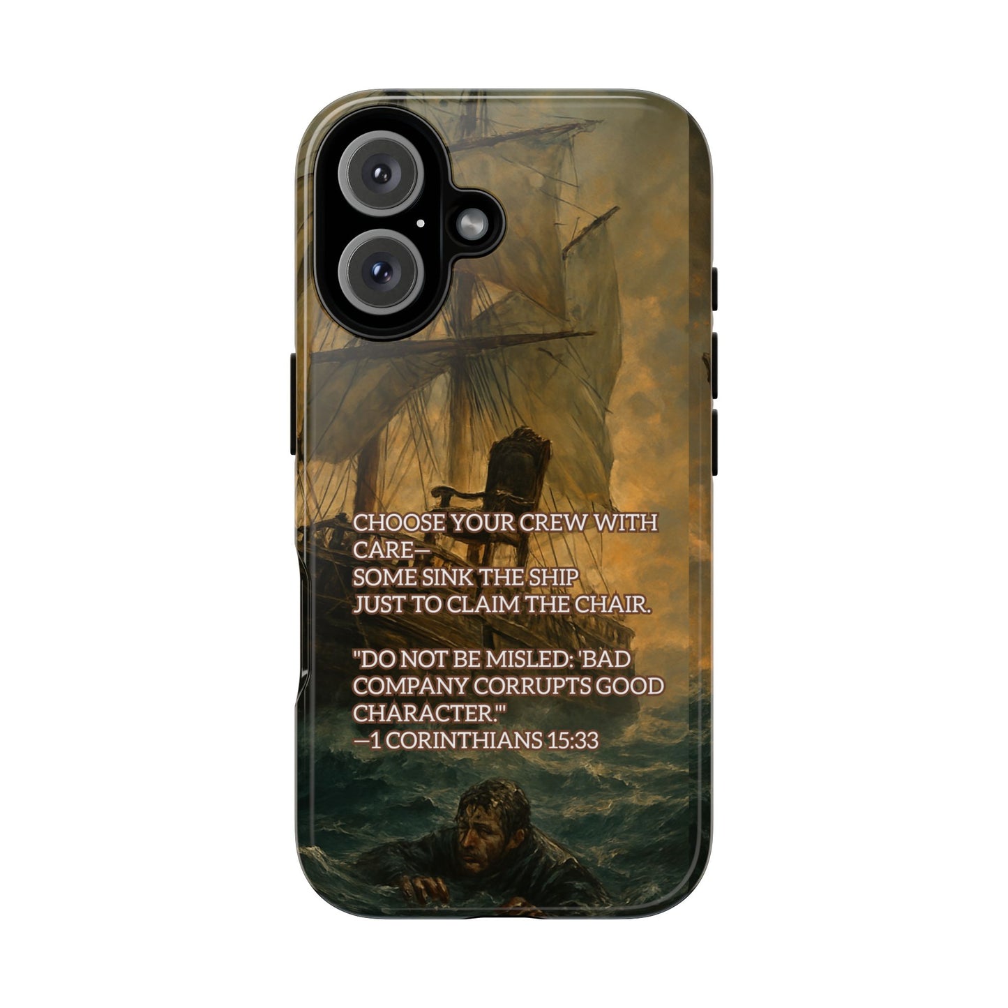 IPHONE Case - Christian Choose Your Crew with Care Design