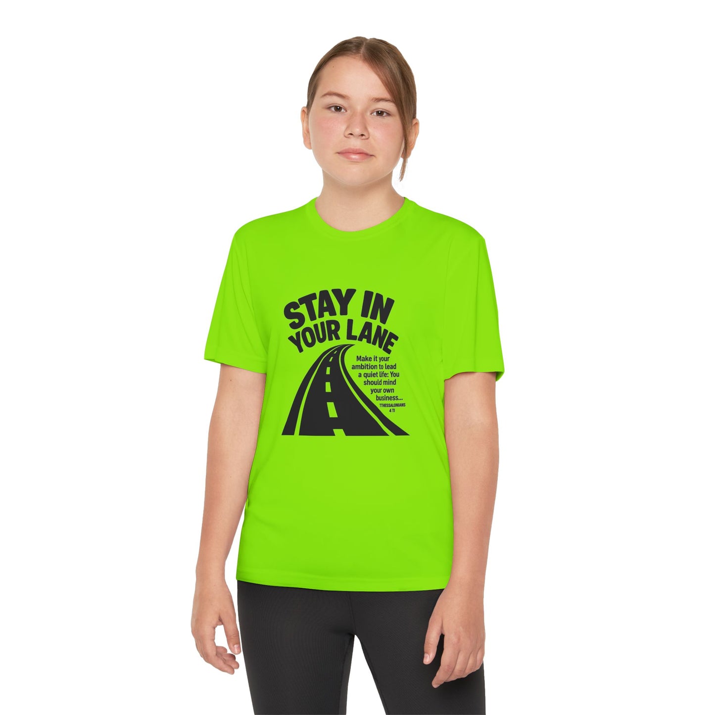 Christian Competitor Tee - Stay in Your Lane - 1 Thessalonians 4:11