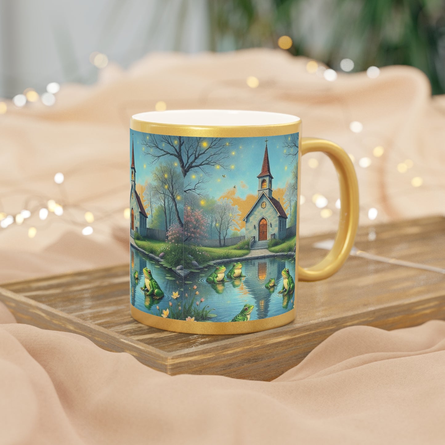Metallic Mug (Silver\Gold) Frog