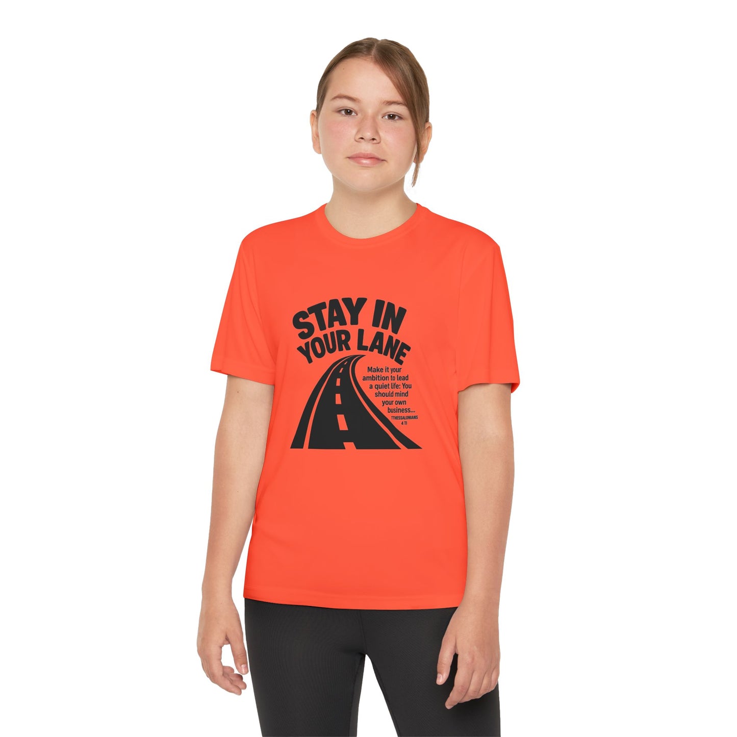 Christian Competitor Tee - Stay in Your Lane - 1 Thessalonians 4:11