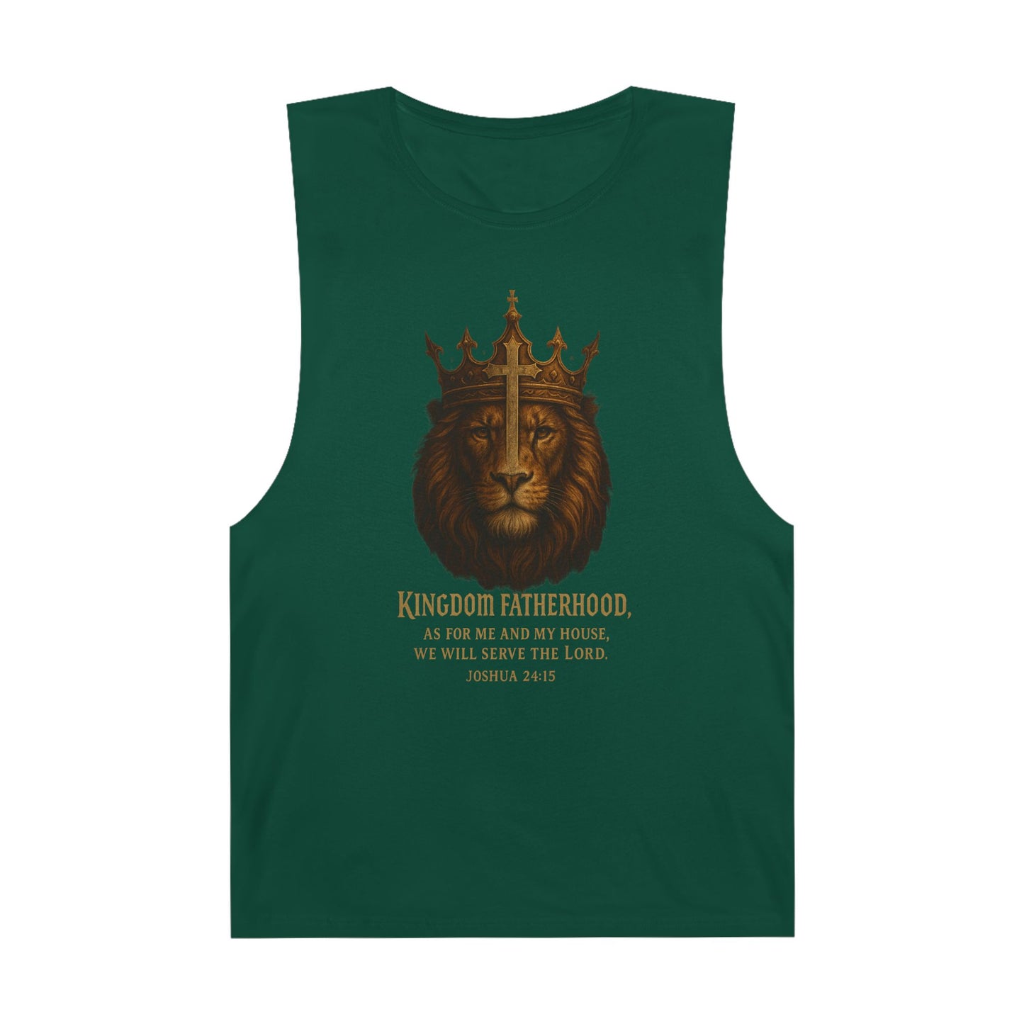 "Kingdom Fatherhood" Crowned Lion Men's Tank