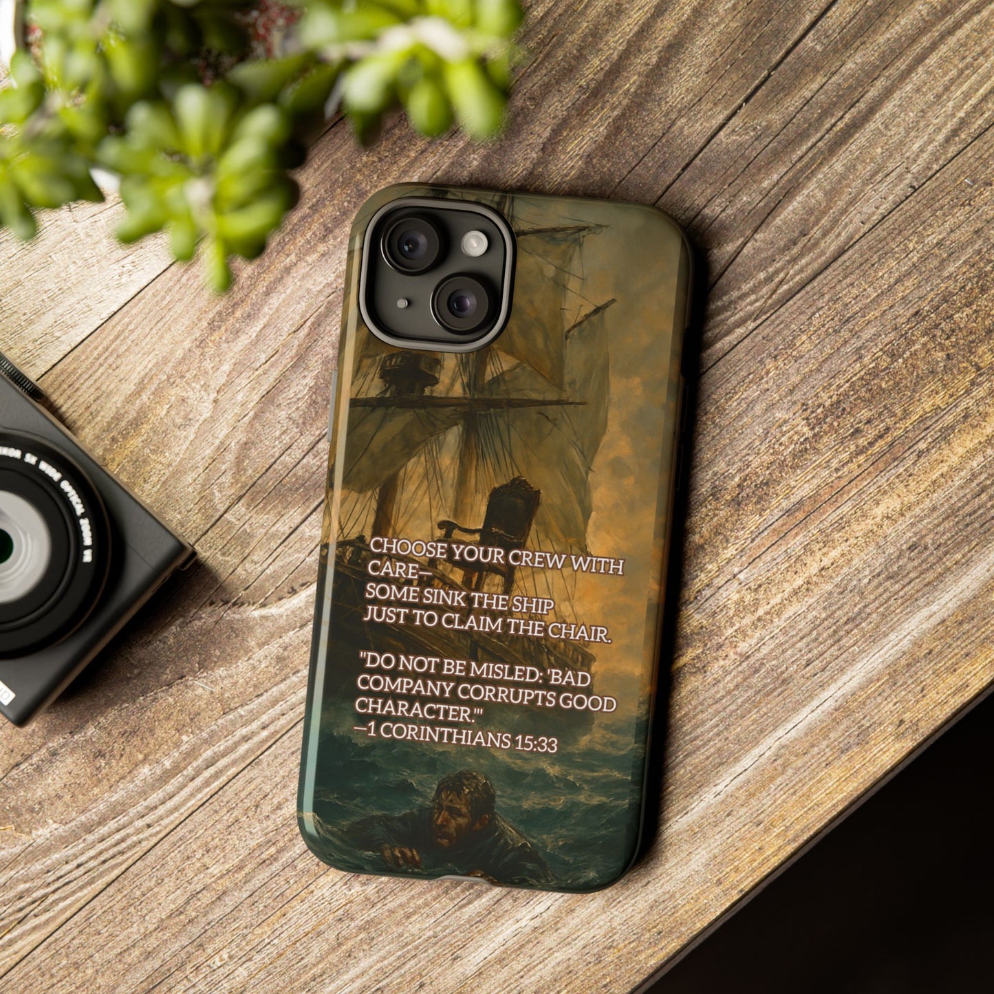 IPHONE Case - Christian Choose Your Crew with Care Design