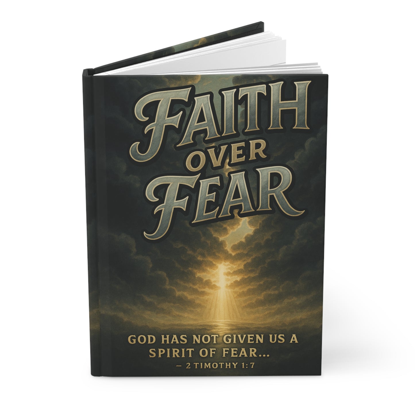 Christian Journal - Faith Over Fear Hardcover