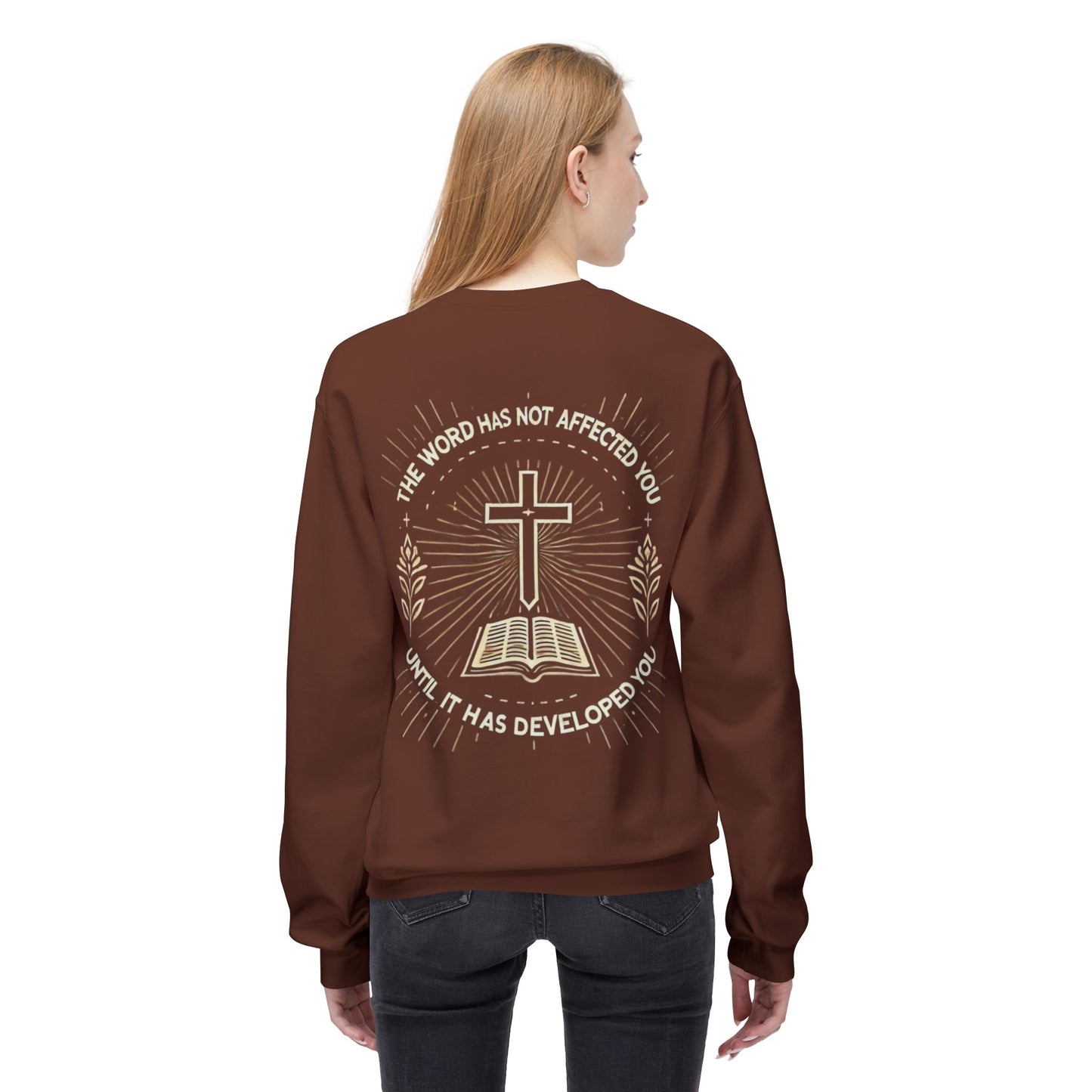 Christian Sweatshirt with Inspirational Quote