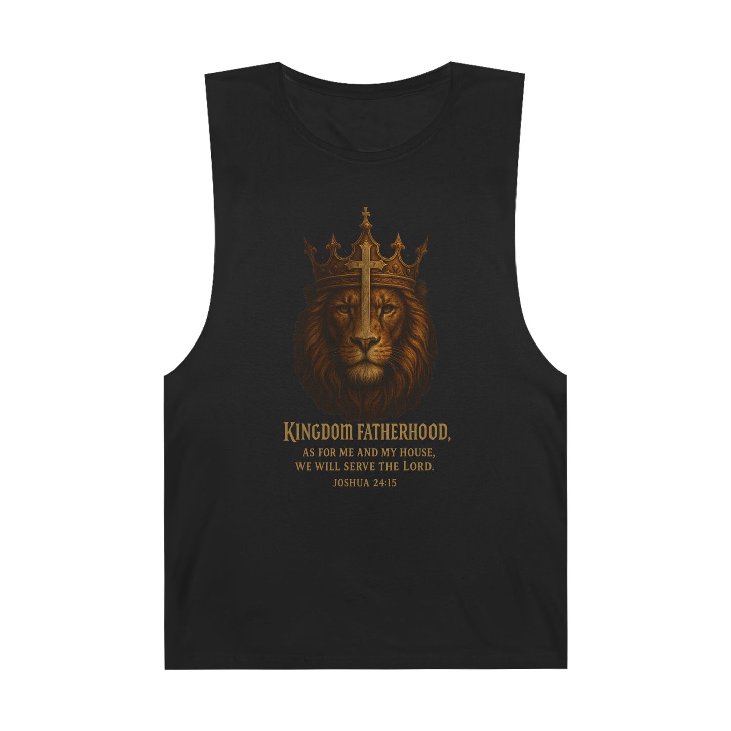 "Kingdom Fatherhood" Crowned Lion Men's Tank