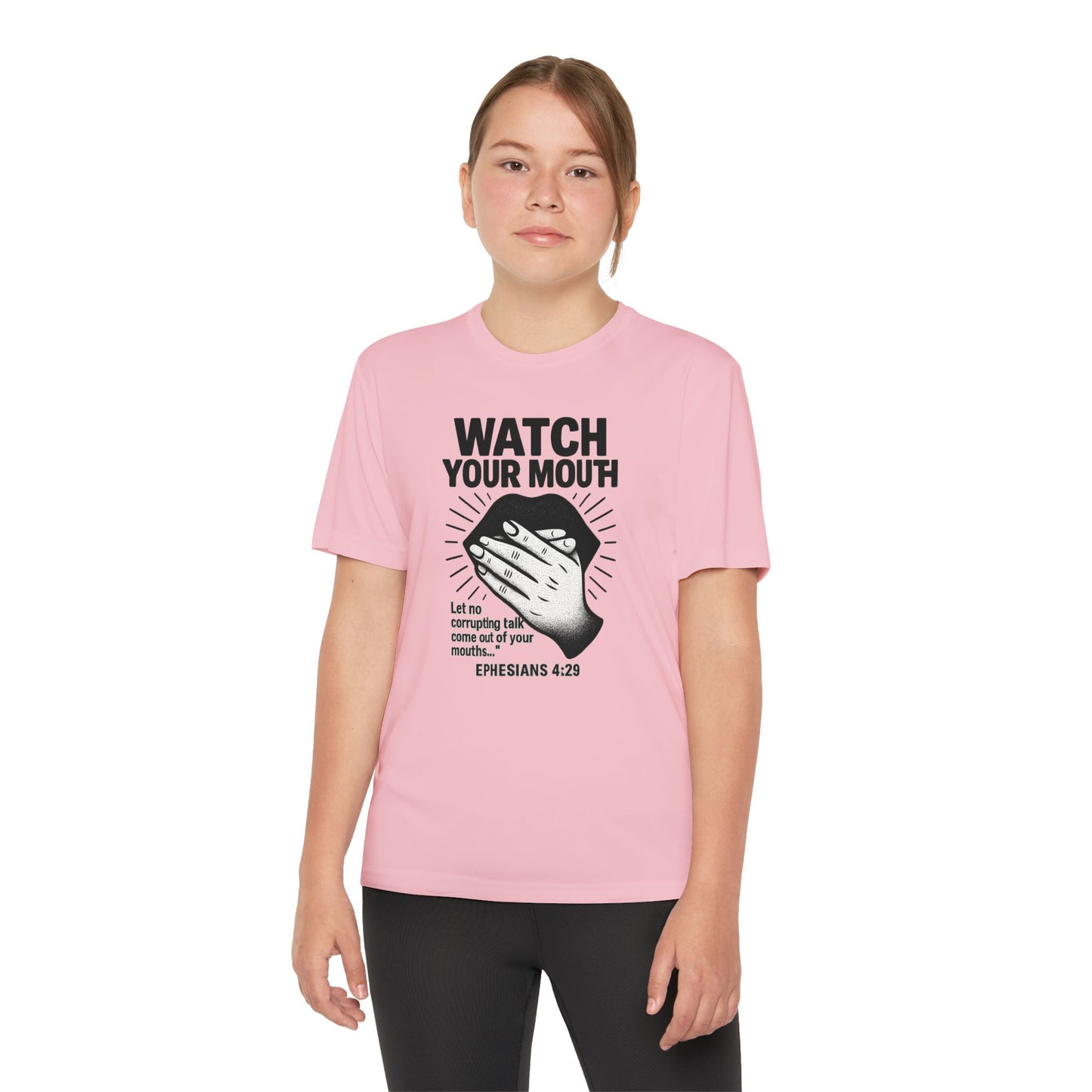 T-Shirt - Christian 'Watch Your Mouth' Ephesians 4:29 Design