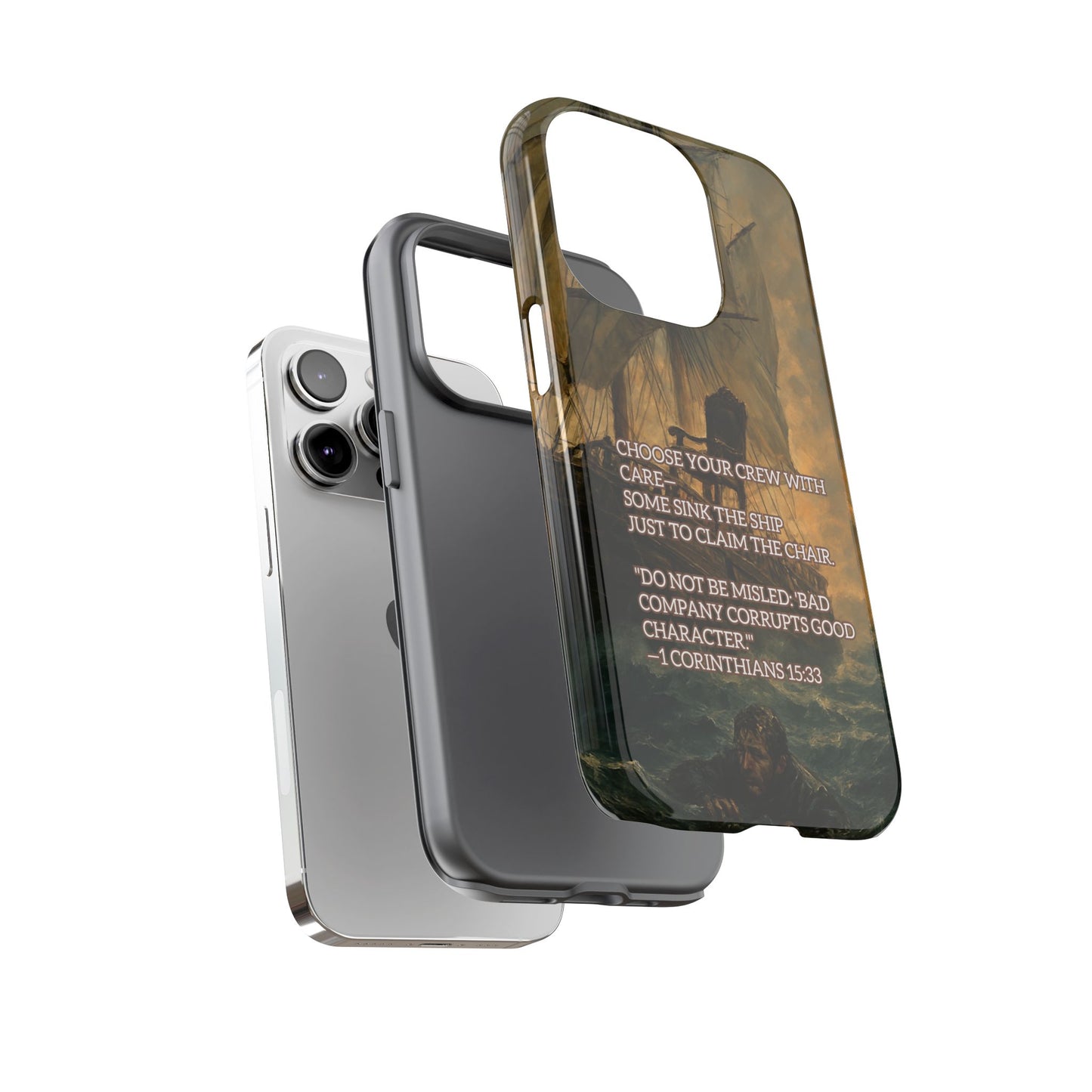 IPHONE Case - Christian Choose Your Crew with Care Design