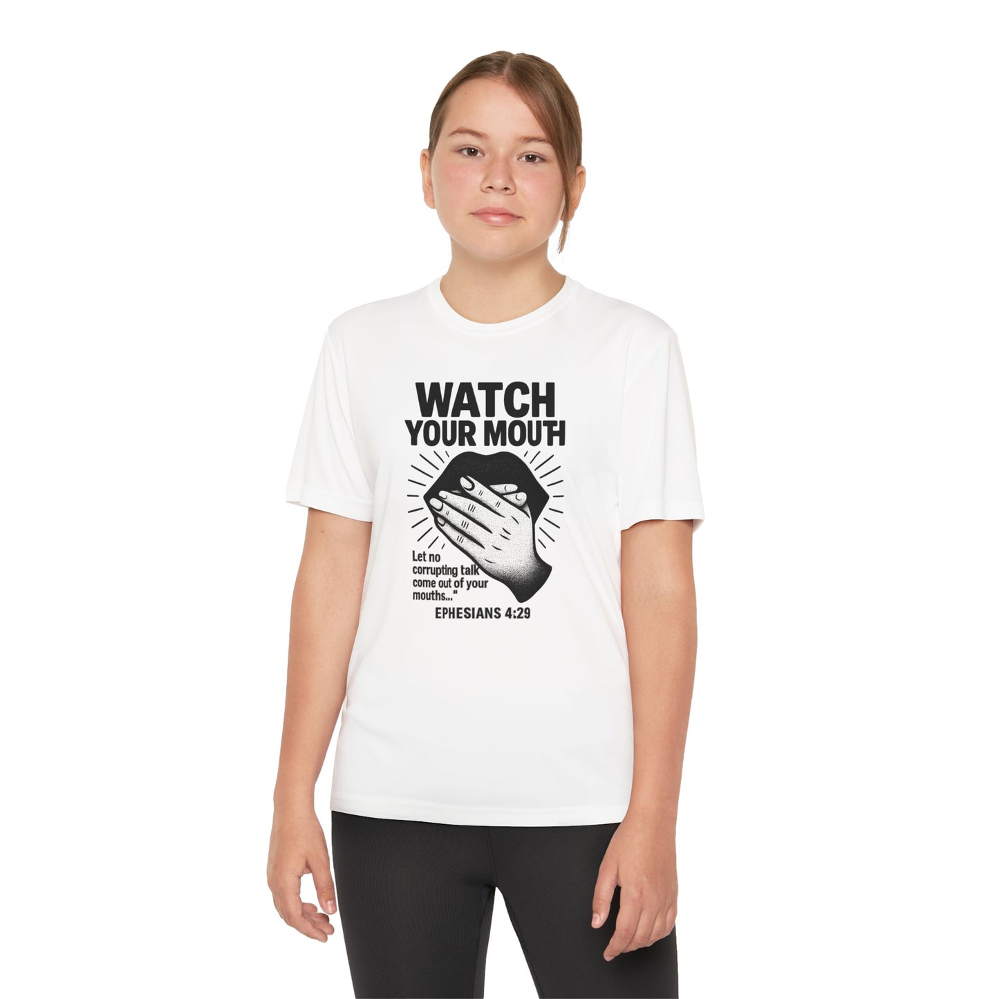 T-Shirt - Christian 'Watch Your Mouth' Ephesians 4:29 Design