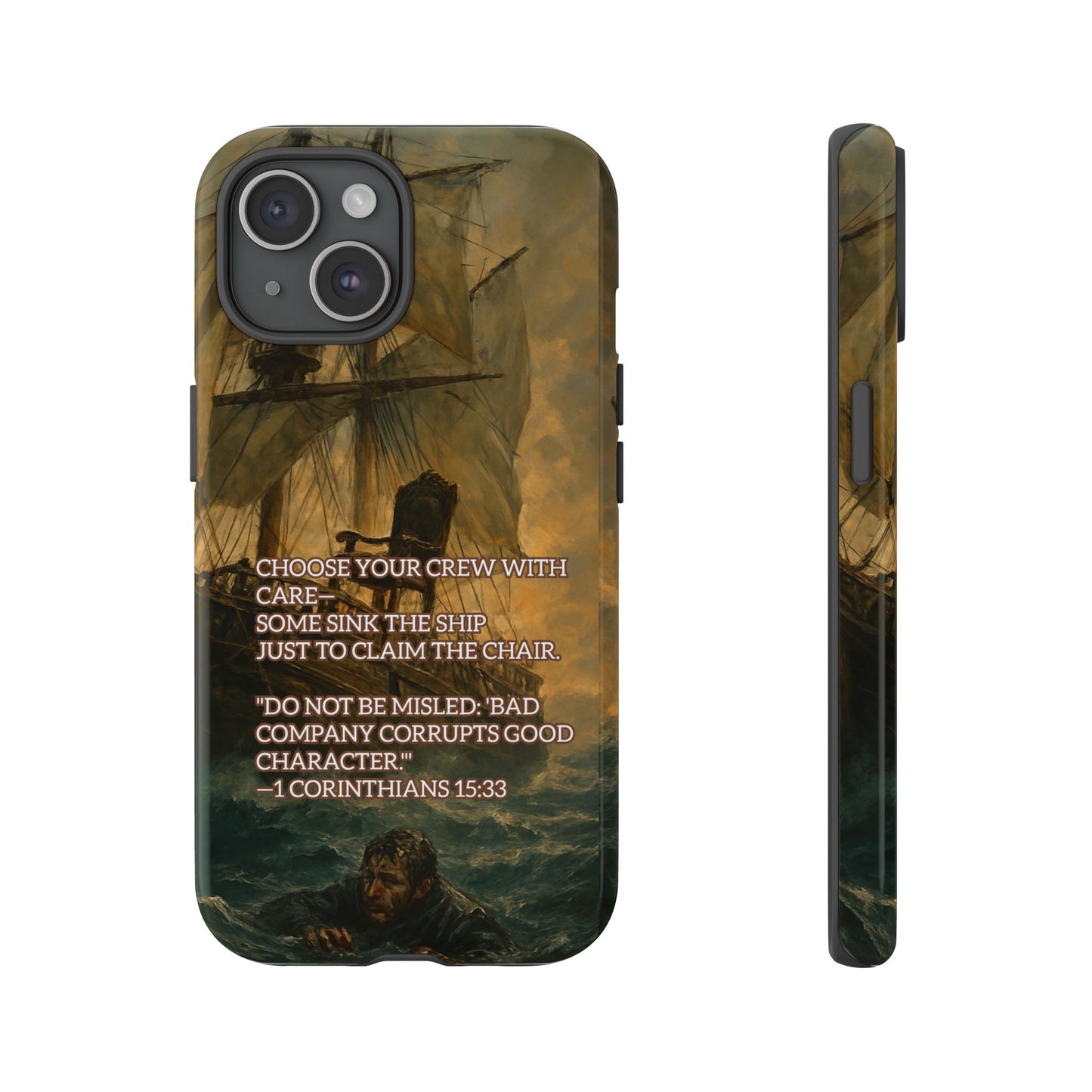 IPHONE Case - Christian Choose Your Crew with Care Design