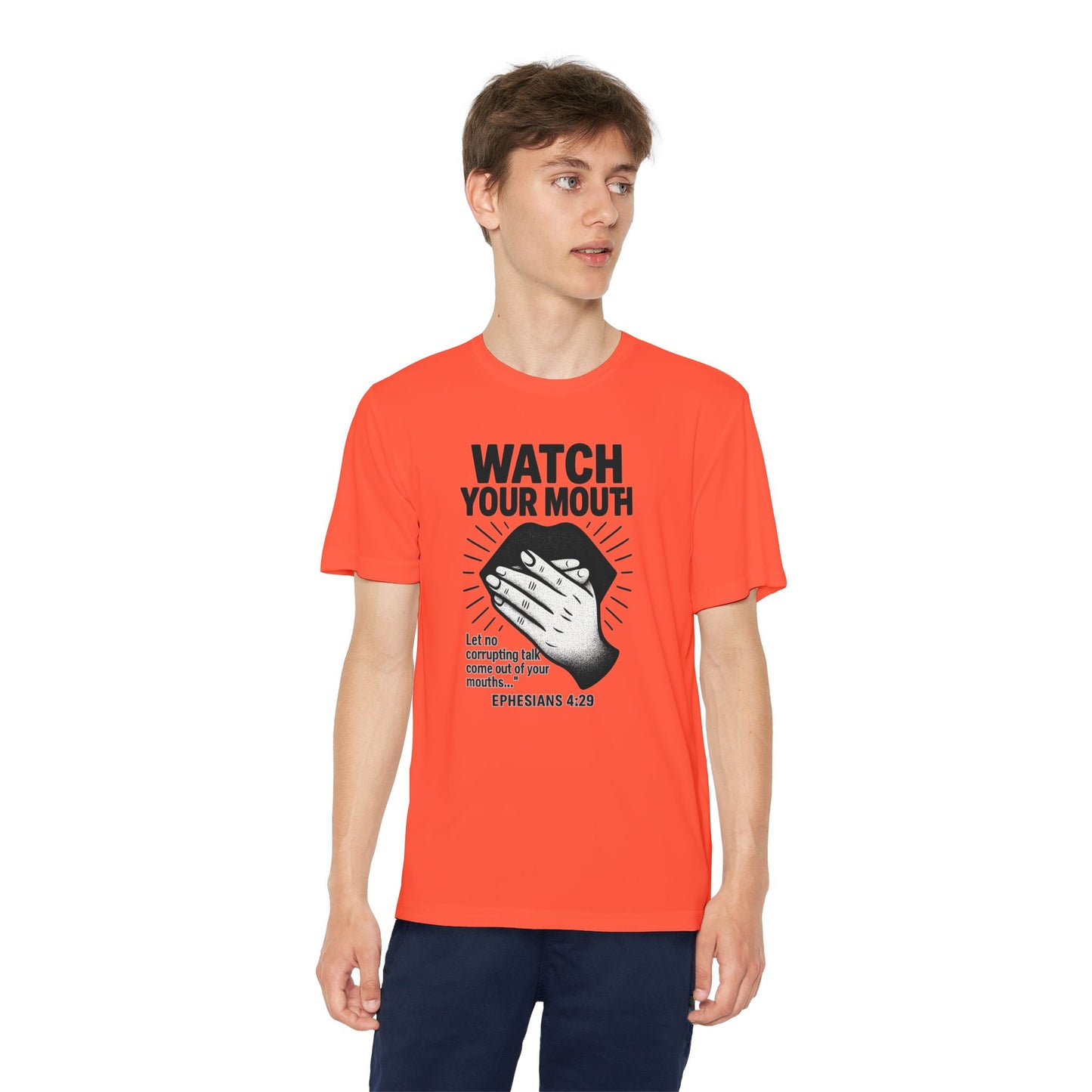 T-Shirt - Christian 'Watch Your Mouth' Ephesians 4:29 Design