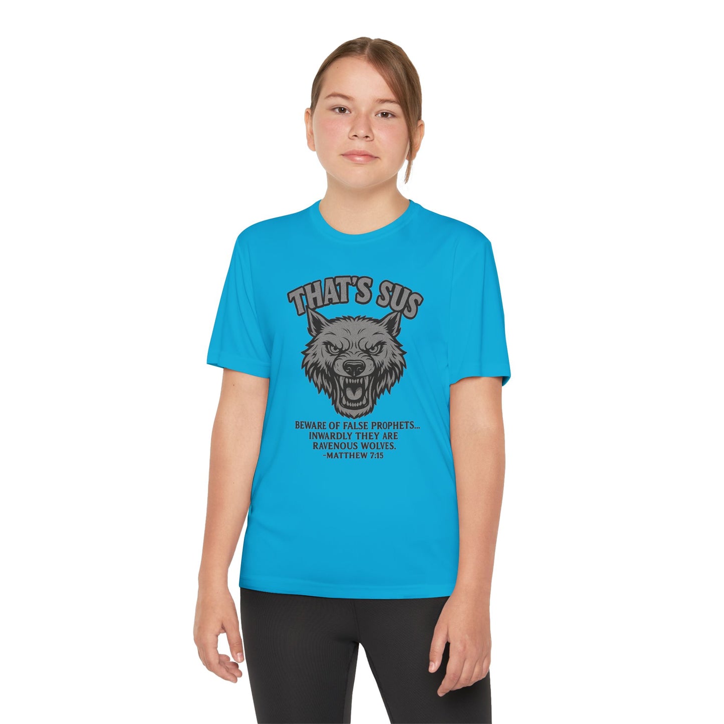 Tee - Christian 'That’s sus' Matthew 7:15 Design
