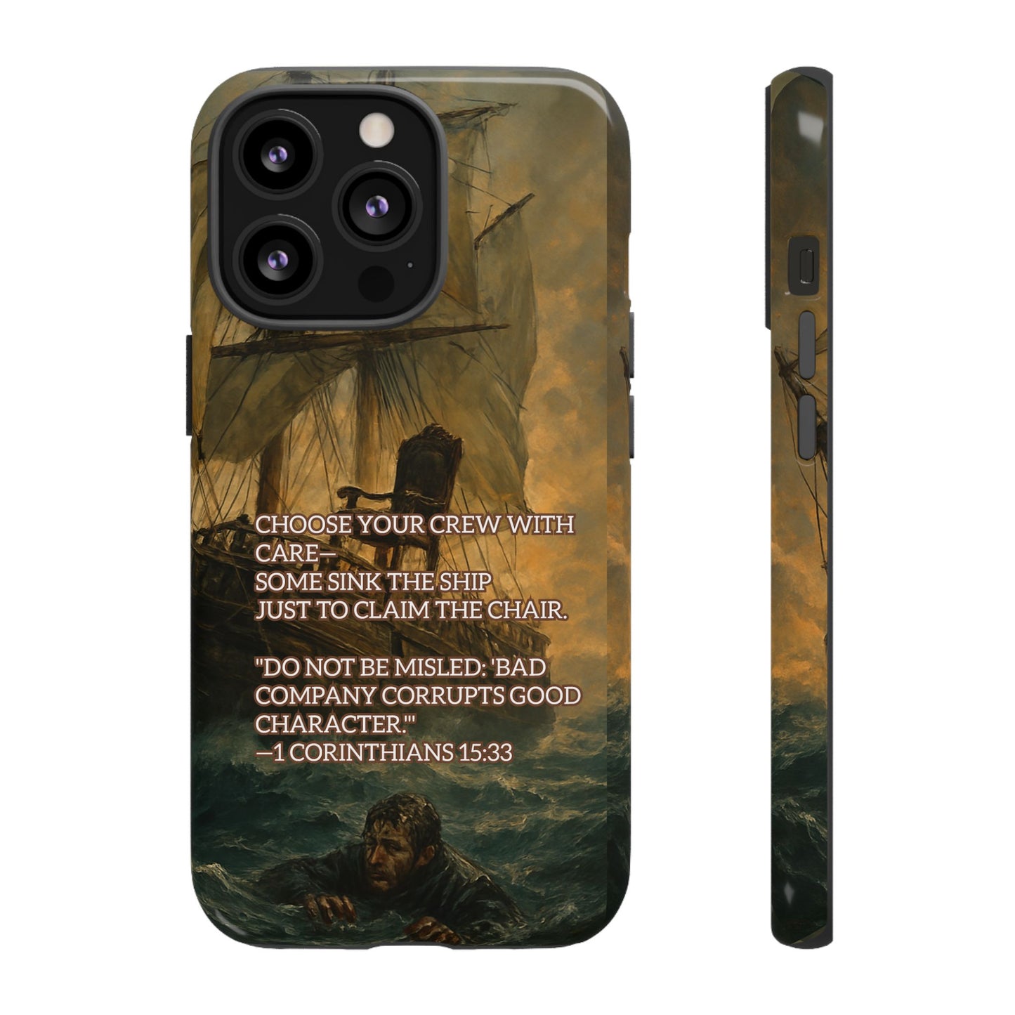 IPHONE Case - Christian Choose Your Crew with Care Design