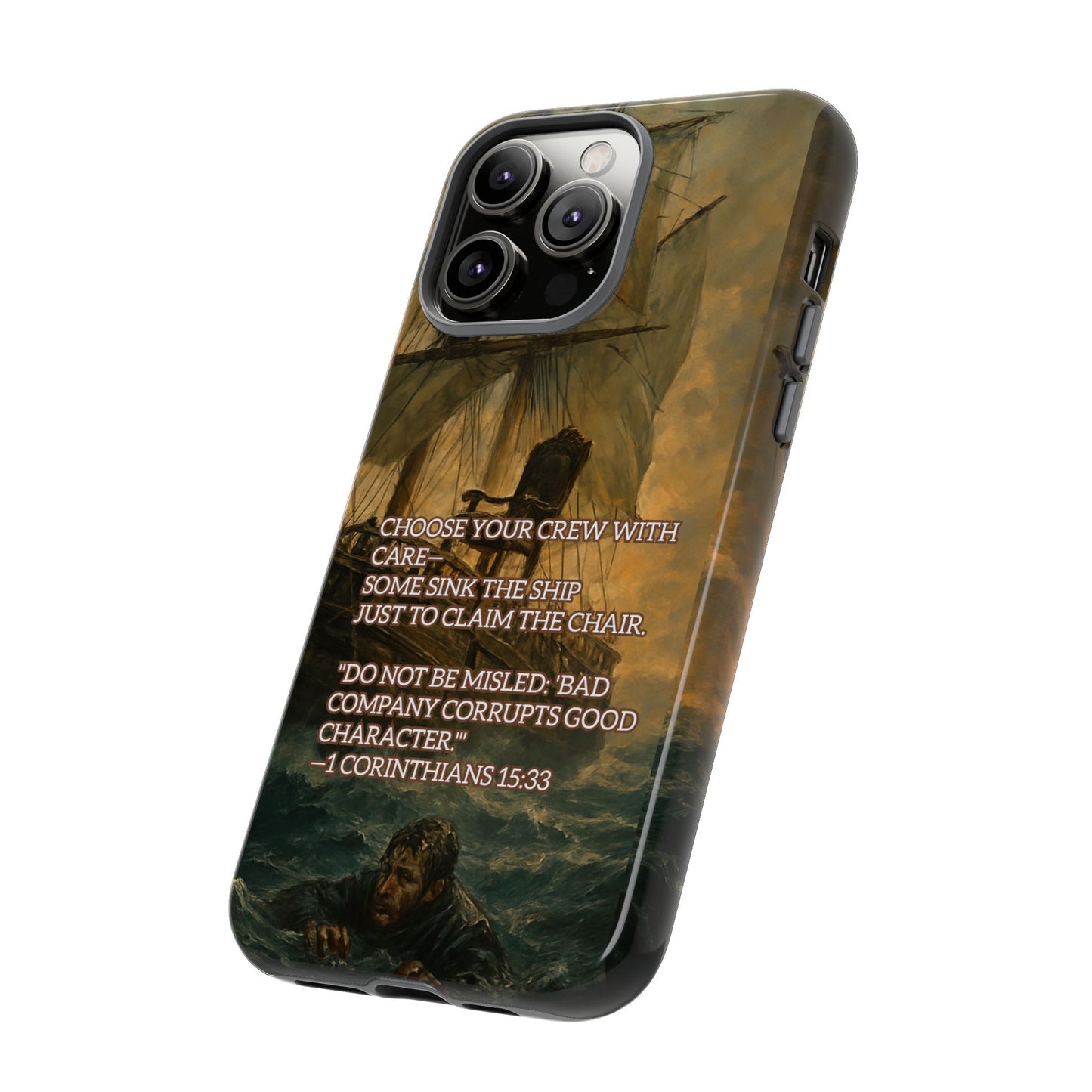 IPHONE Case - Christian Choose Your Crew with Care Design