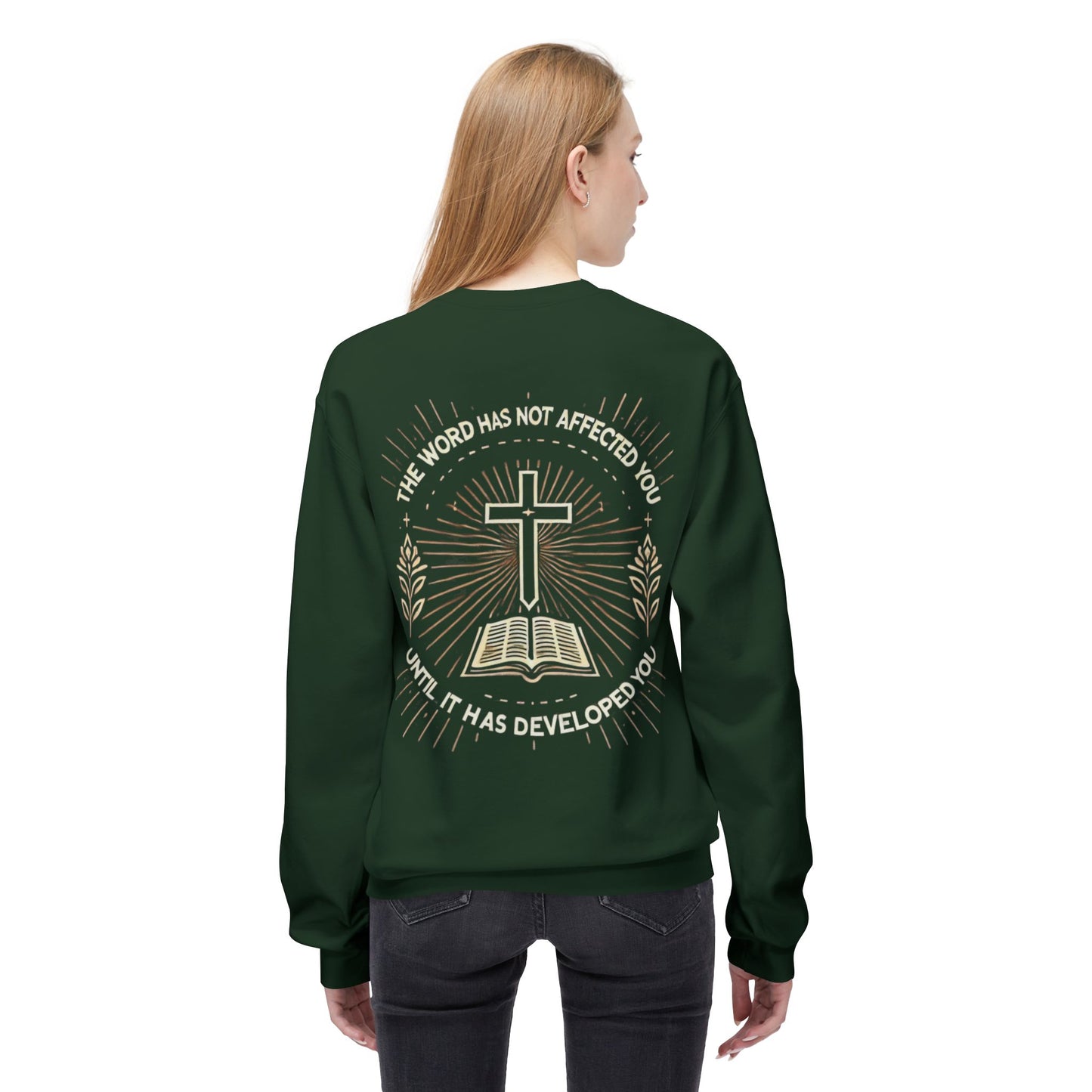 Christian Sweatshirt with Inspirational Quote