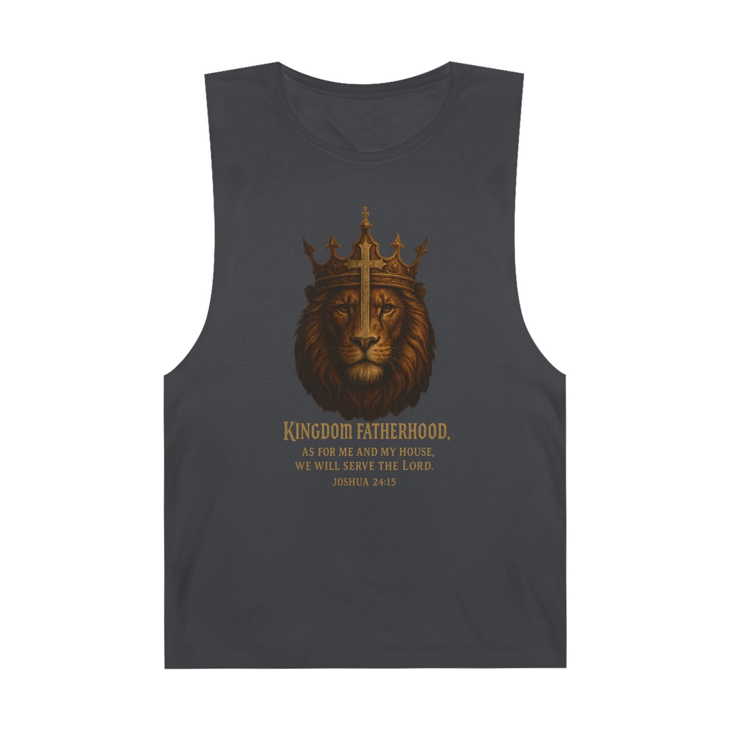 "Kingdom Fatherhood" Crowned Lion Men's Tank