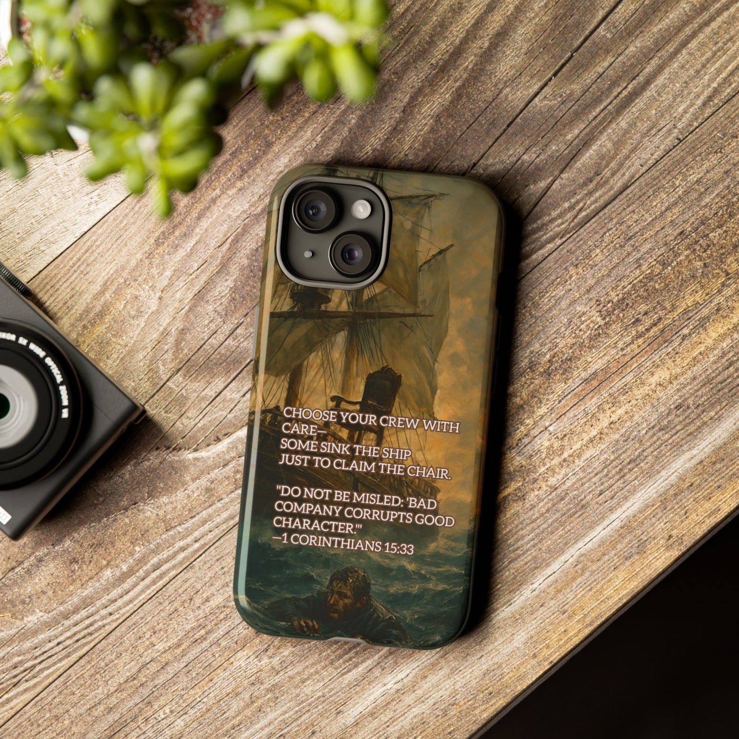 IPHONE Case - Christian Choose Your Crew with Care Design