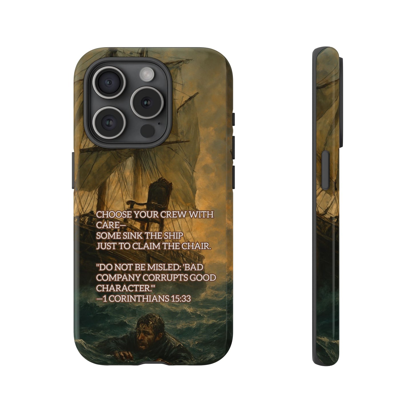 IPHONE Case - Christian Choose Your Crew with Care Design