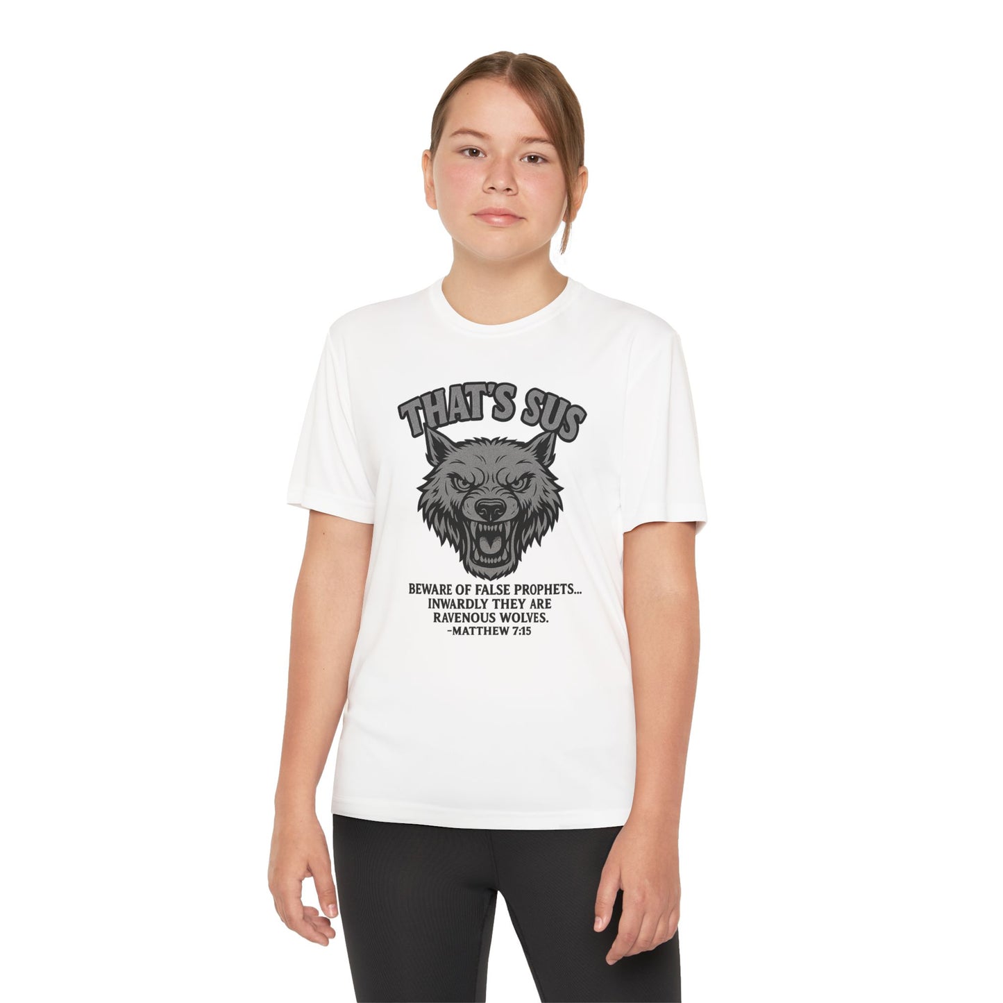Tee - Christian 'That’s sus' Matthew 7:15 Design