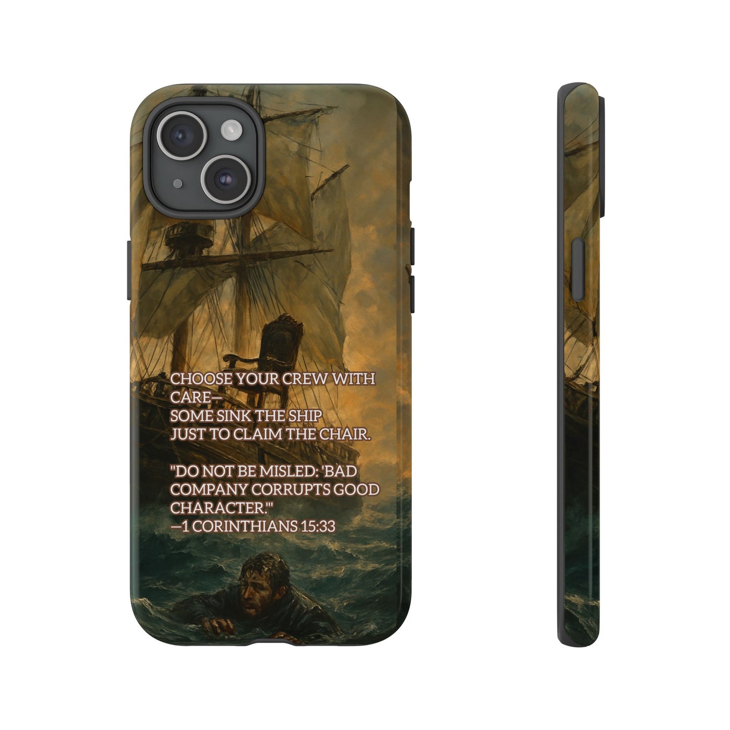 IPHONE Case - Christian Choose Your Crew with Care Design