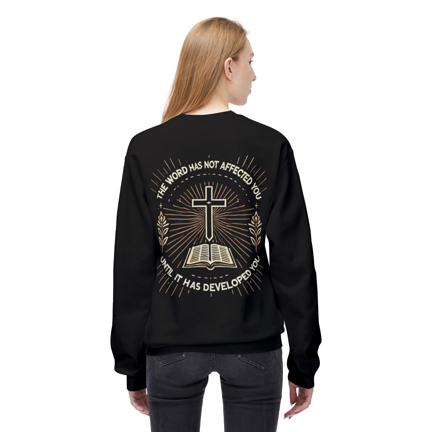 Christian Sweatshirt with Inspirational Quote