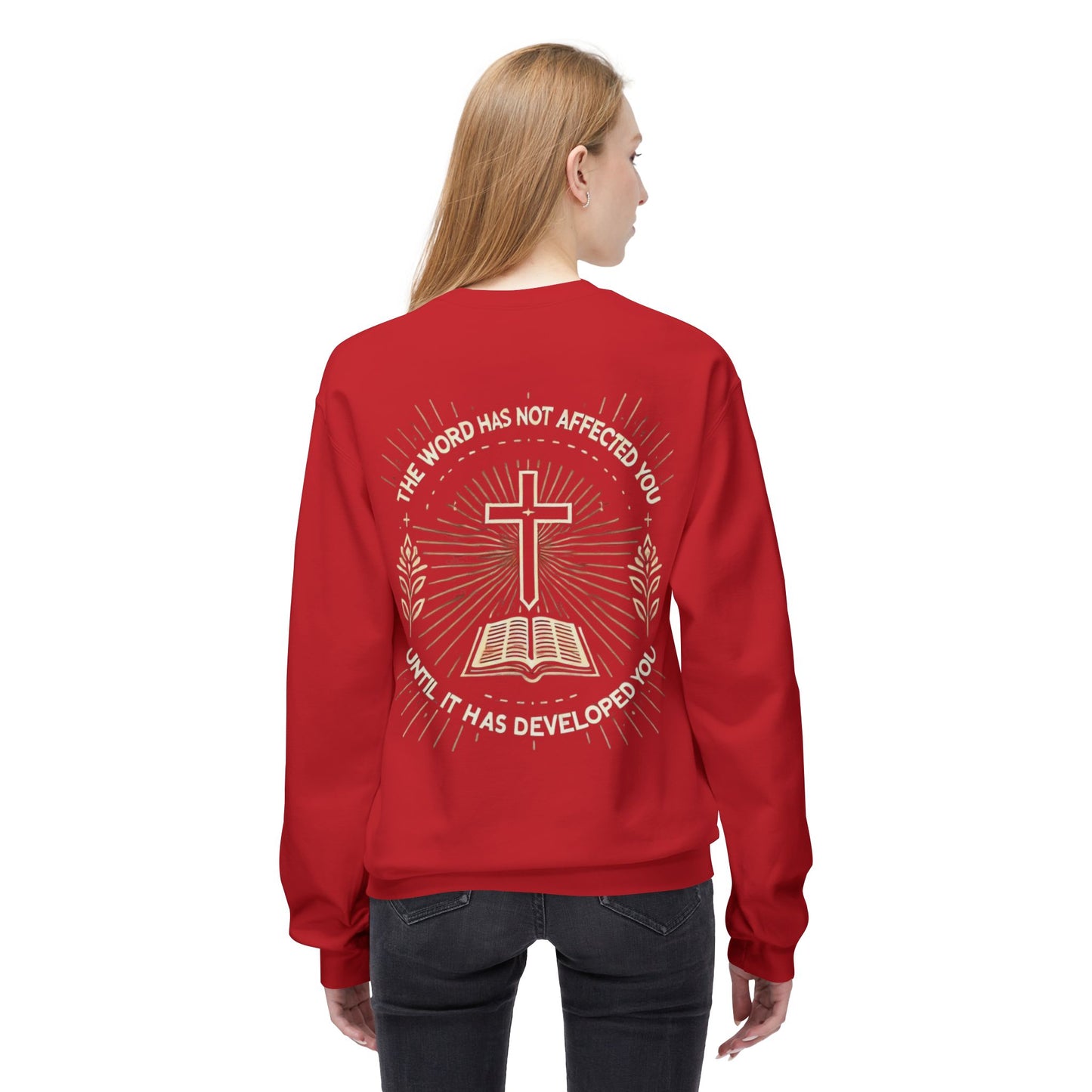 Christian Sweatshirt with Inspirational Quote