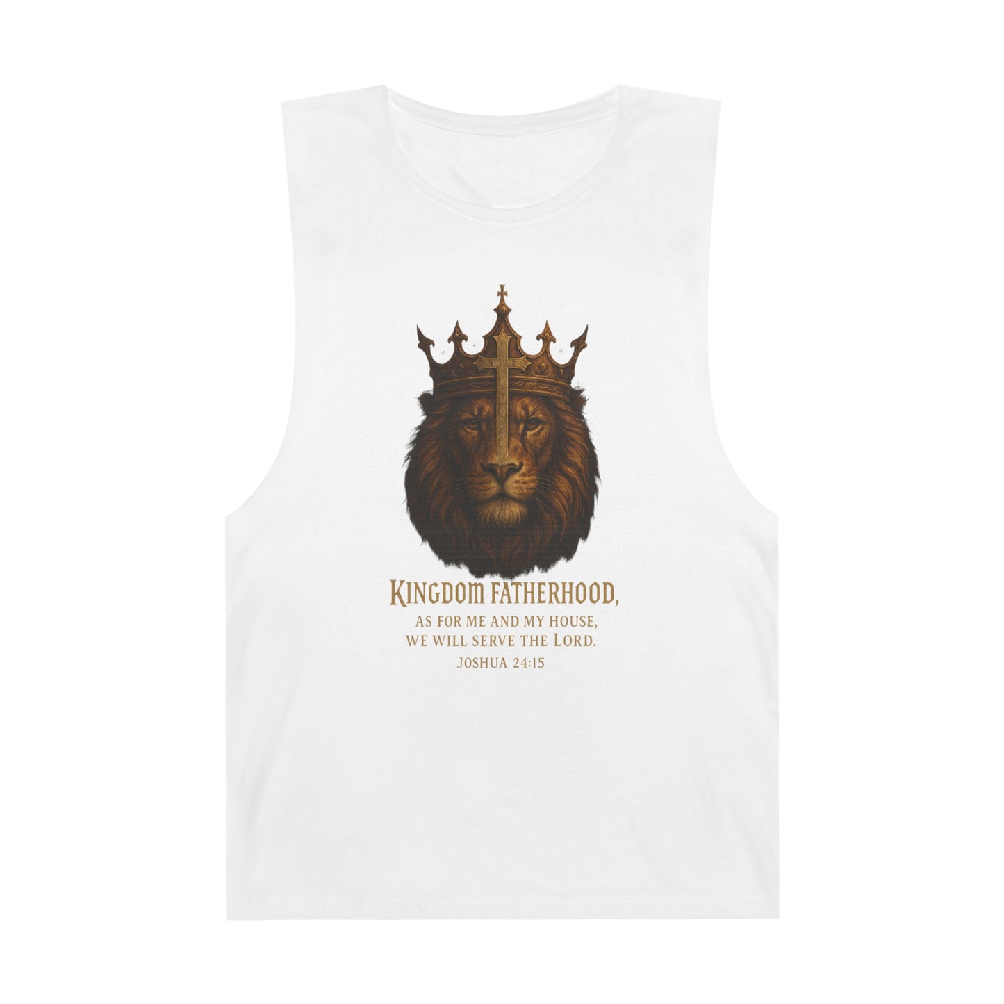 "Kingdom Fatherhood" Crowned Lion Men's Tank
