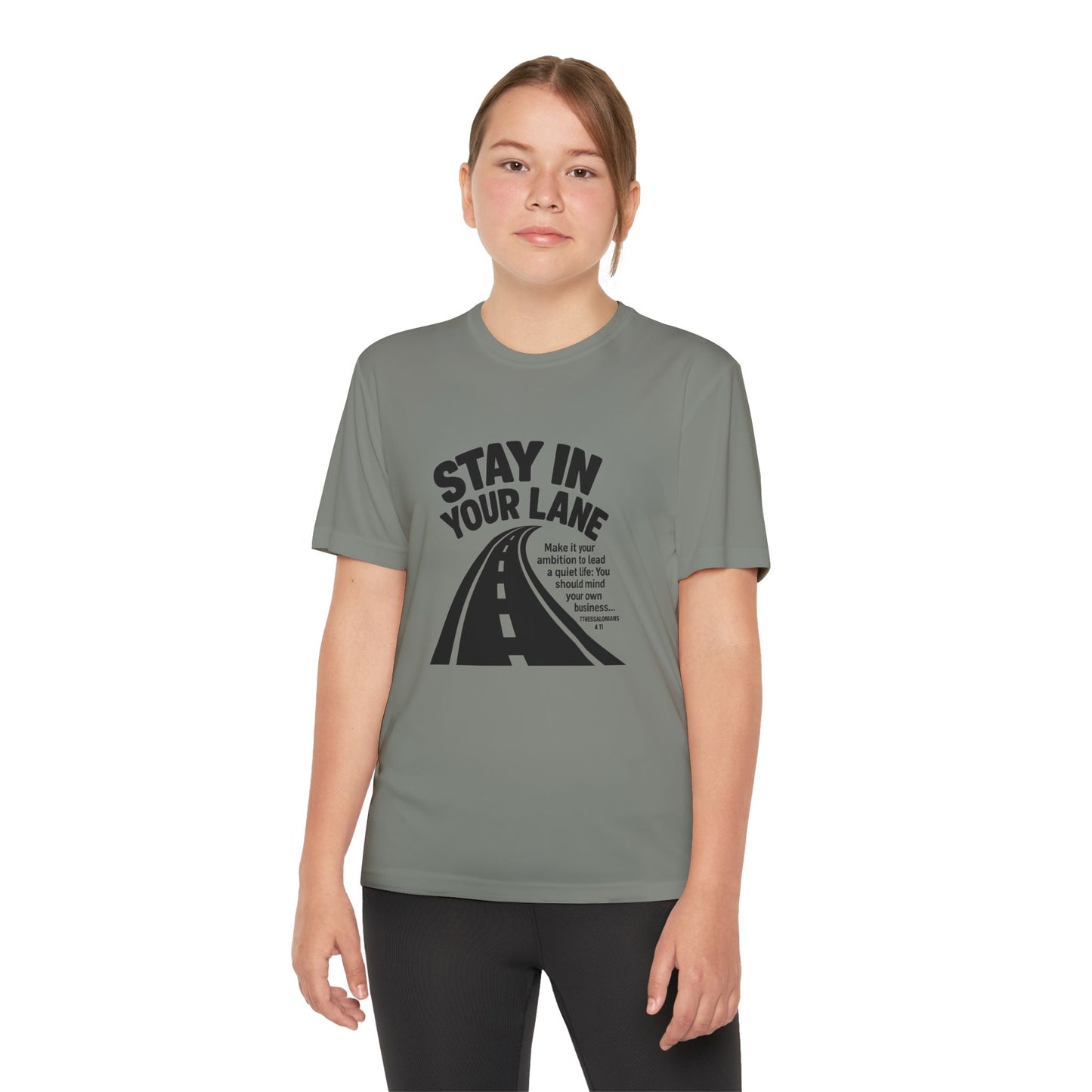 Christian Competitor Tee - Stay in Your Lane - 1 Thessalonians 4:11