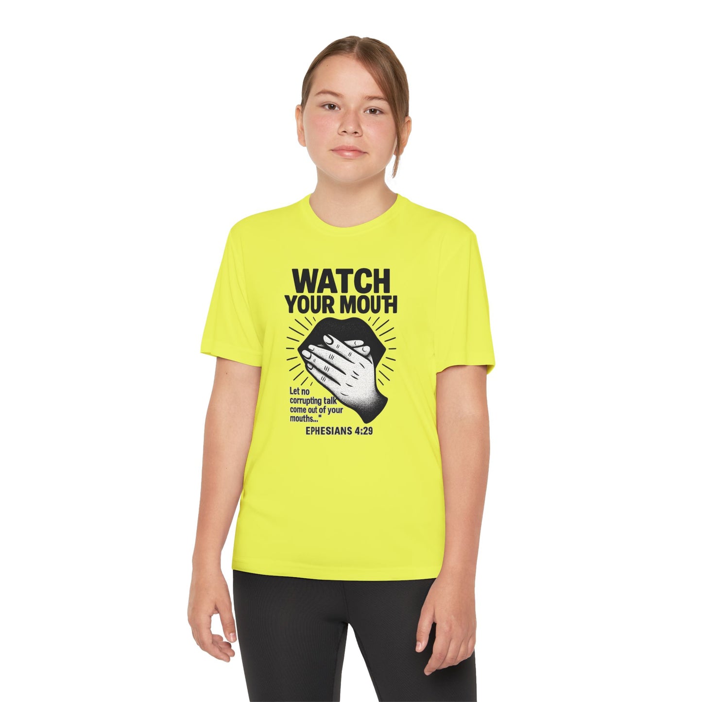 T-Shirt - Christian 'Watch Your Mouth' Ephesians 4:29 Design