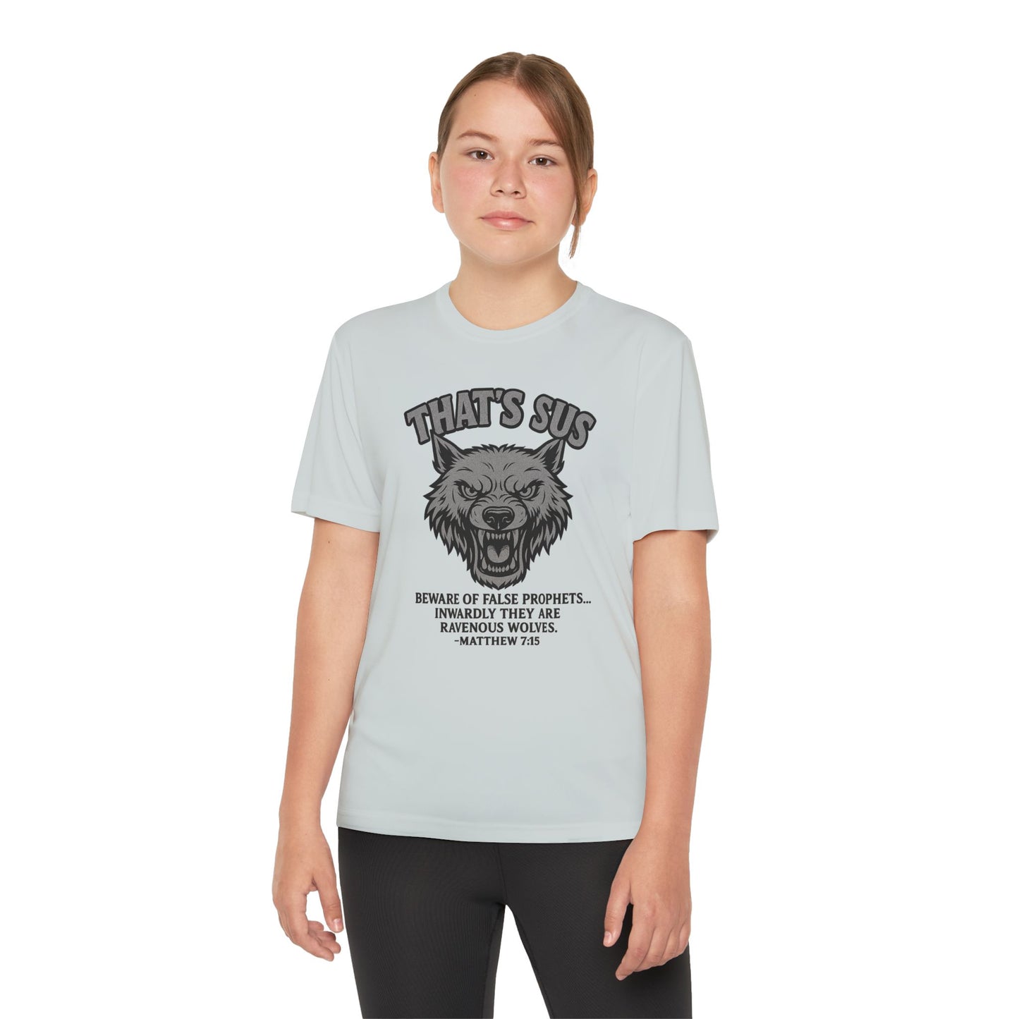 Tee - Christian 'That’s sus' Matthew 7:15 Design