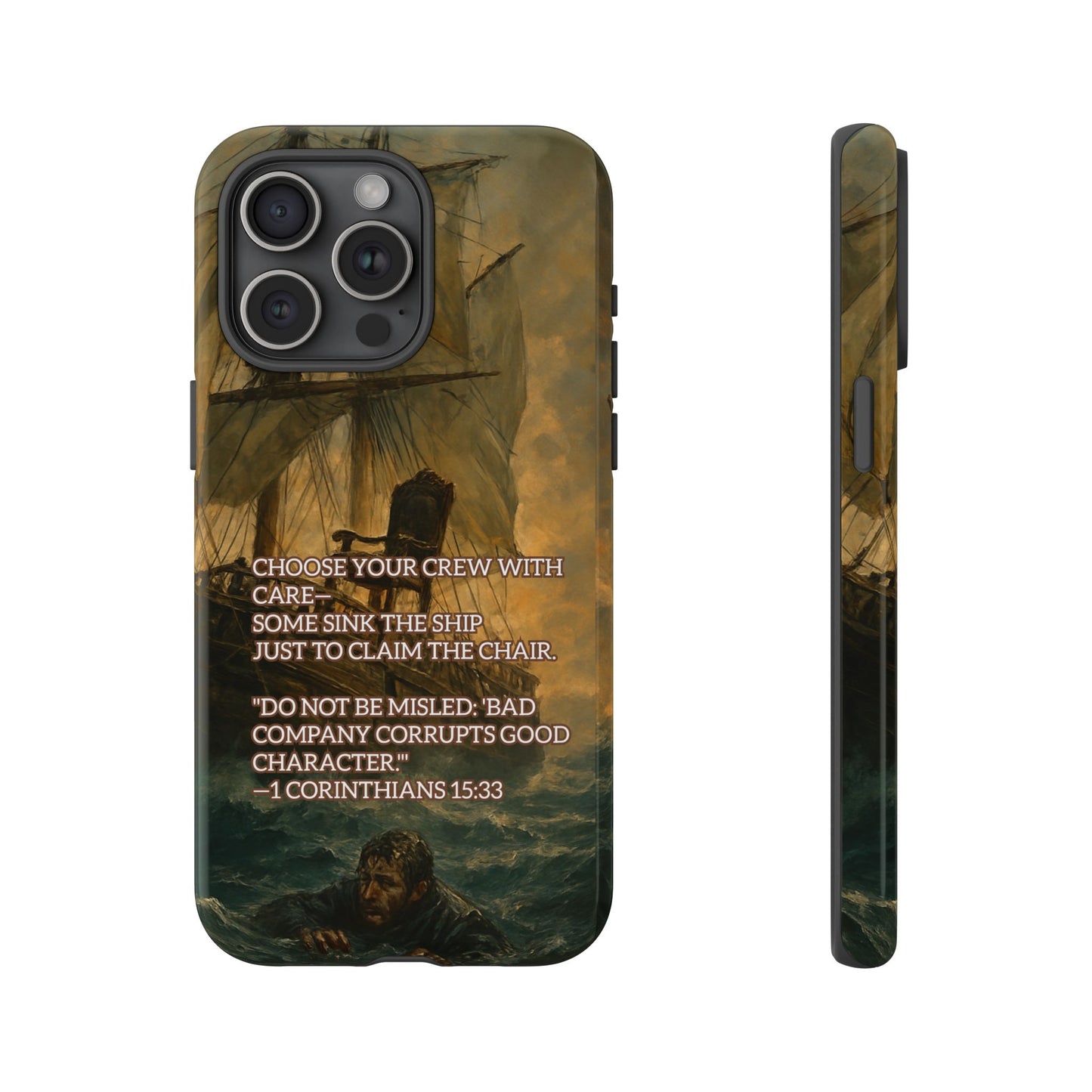 IPHONE Case - Christian Choose Your Crew with Care Design