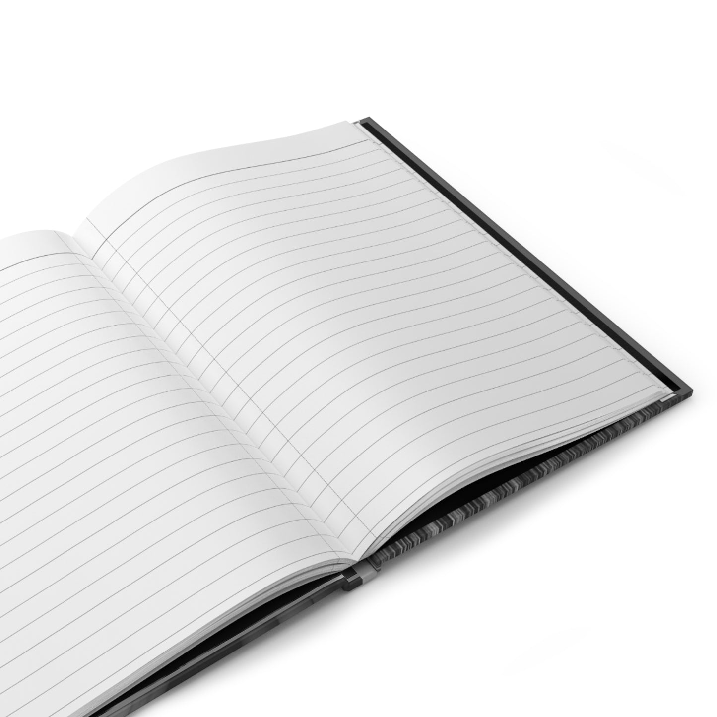 "Refined by Grace" Black & White Cross Hardcover Journal – Dual Cover Design