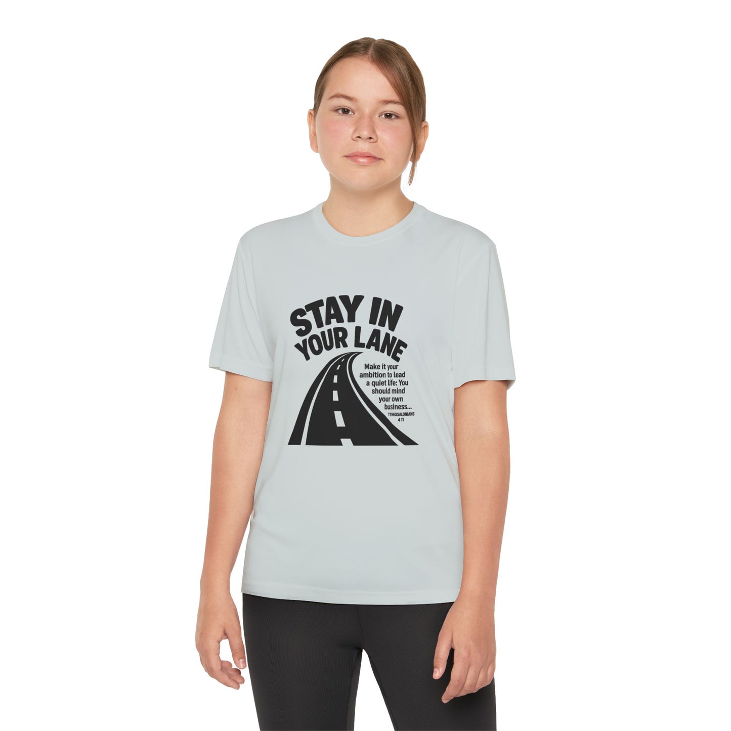 Christian Competitor Tee - Stay in Your Lane - 1 Thessalonians 4:11