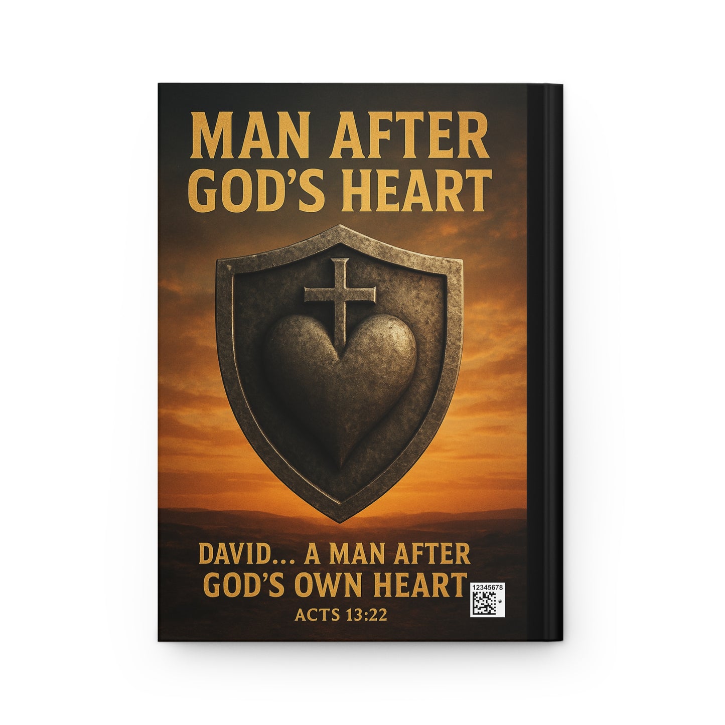 Hardcover Journal Christian Man After God's Heart Design
