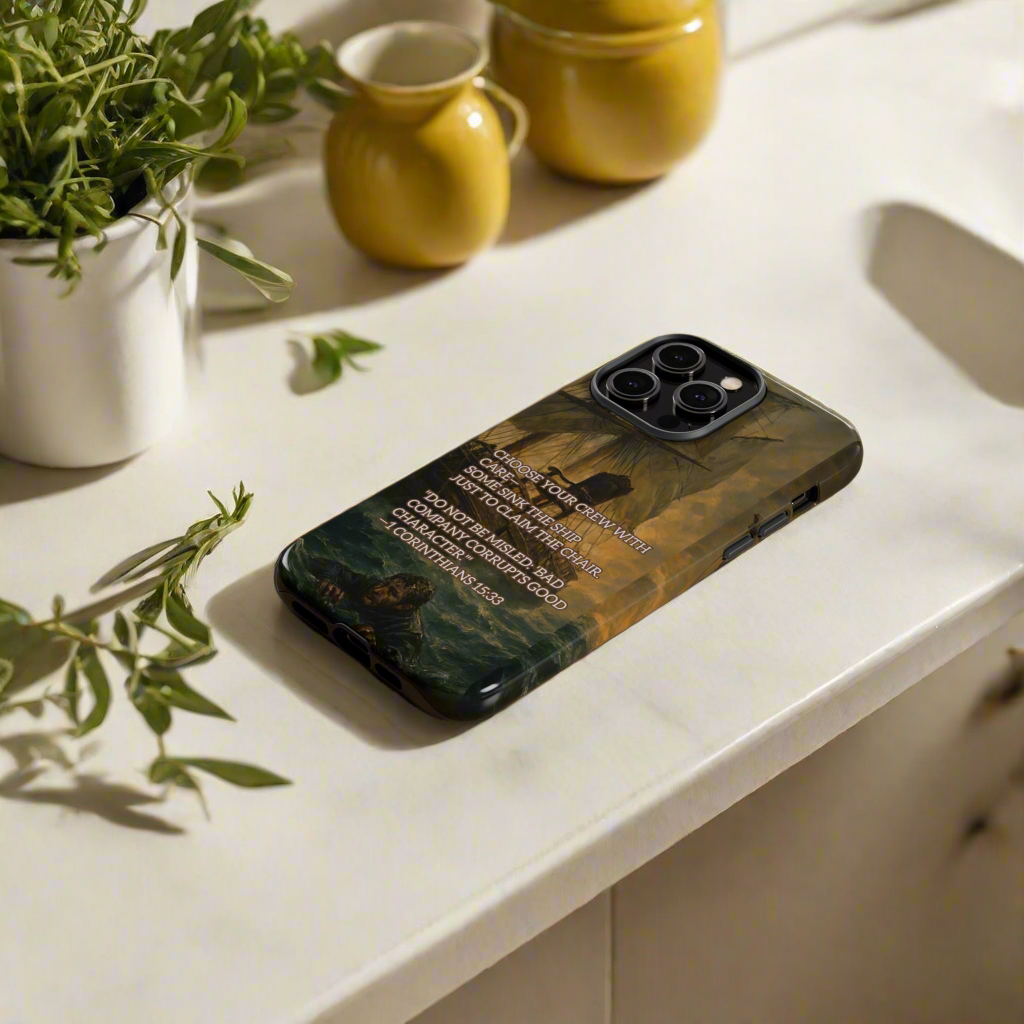 IPHONE Case - Christian Choose Your Crew with Care Design