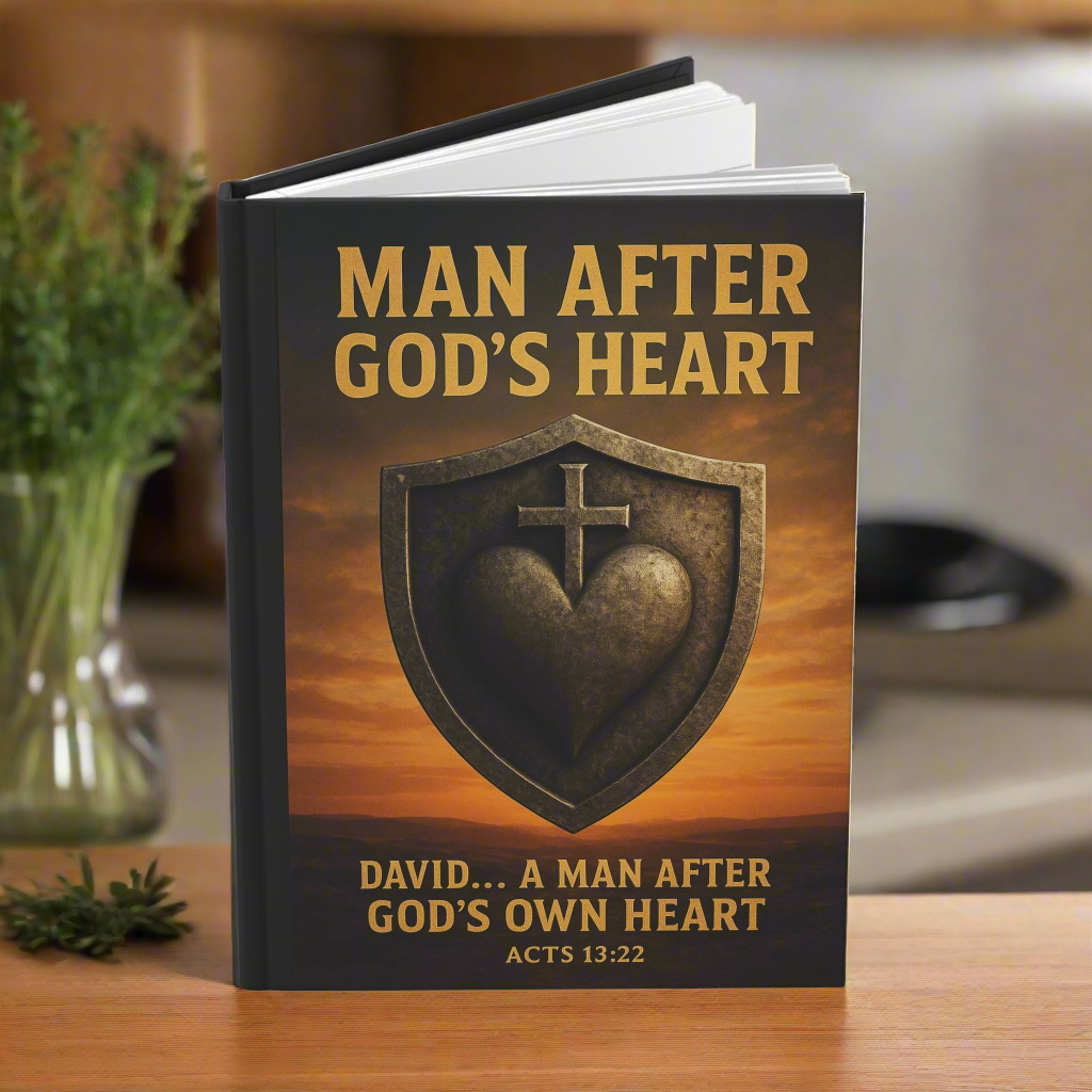 Hardcover Journal Christian Man After God's Heart Design