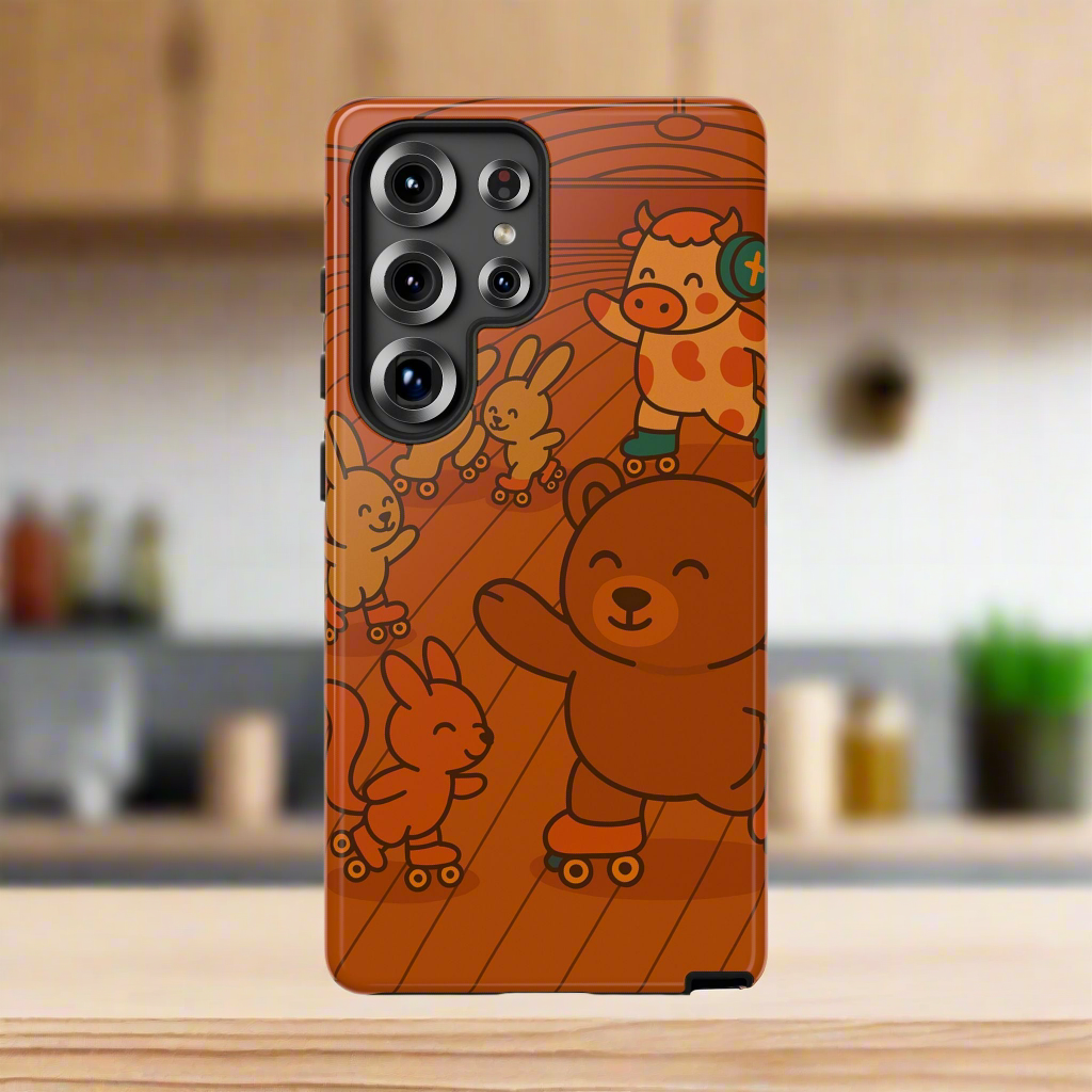 Samsung Case - Strawberry Cow at skating rink