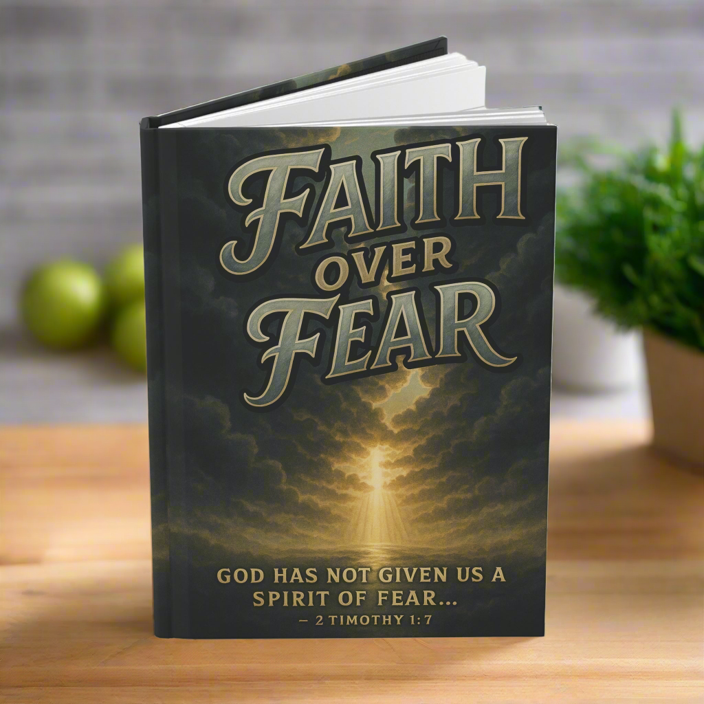 Christian Journal - Faith Over Fear Hardcover
