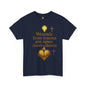 Christian Heavy Cotton Tee - 'Wounds From Trauma Are Open Door to Demons'