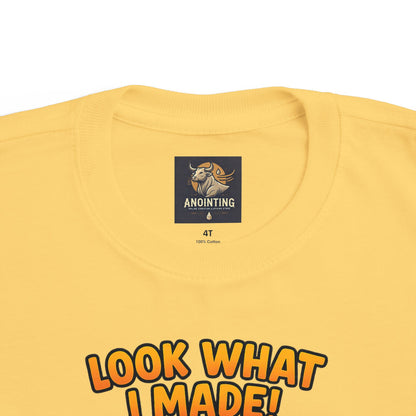 “Look What I Made!” Toddler Tee – 1 Corinthians 10:31 Creative Faith Shirt