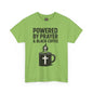 "Powered by Prayer & Black Coffee" Rugged Faith Tee