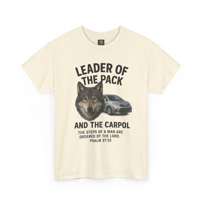 "Leader of the Pack… and the Carpool" Christian Dad Tee, Unisex