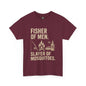 "Fisher of Men. Slayer of Mosquitoes." Campfire Faith Tee