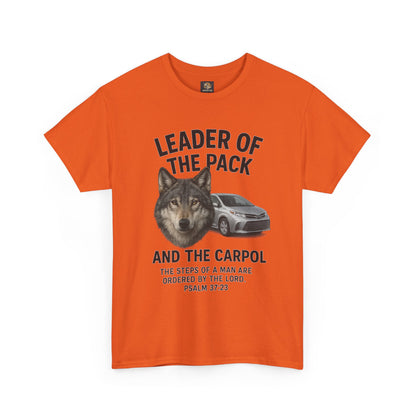 "Leader of the Pack… and the Carpool" Christian Dad Tee, Unisex